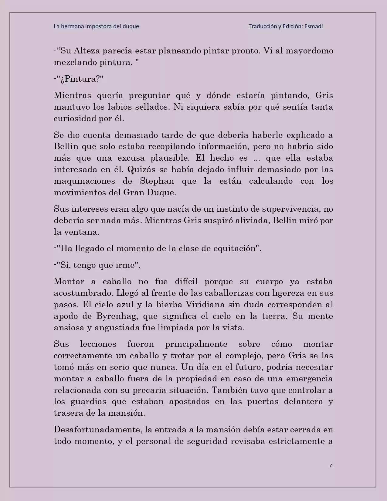 La Hermana Impostora Del Duque (Novela) - Capítulo 63 - Página 4 - LectorTMOo