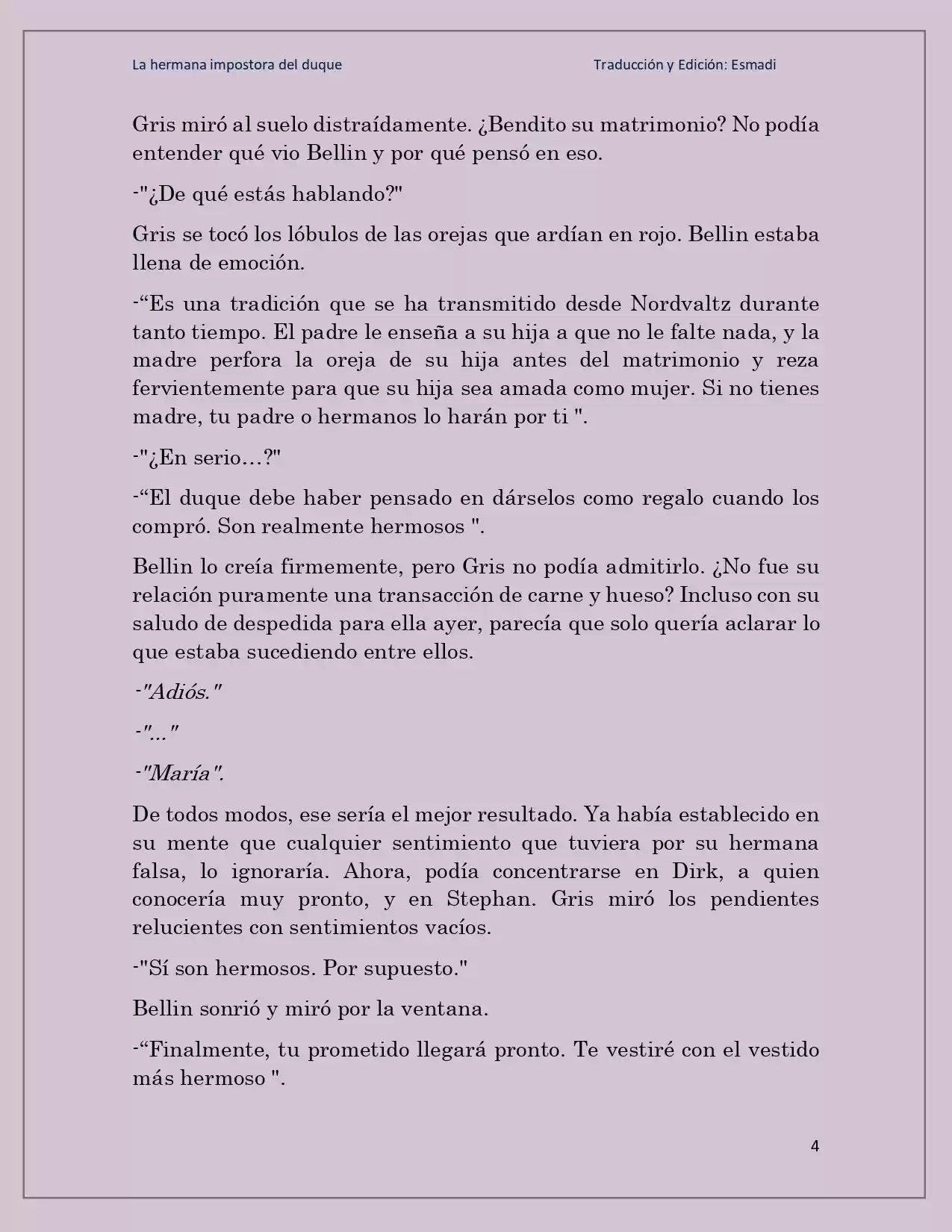 La Hermana Impostora Del Duque (Novela) - Capítulo 67 - Página 4 - LectorTMOo