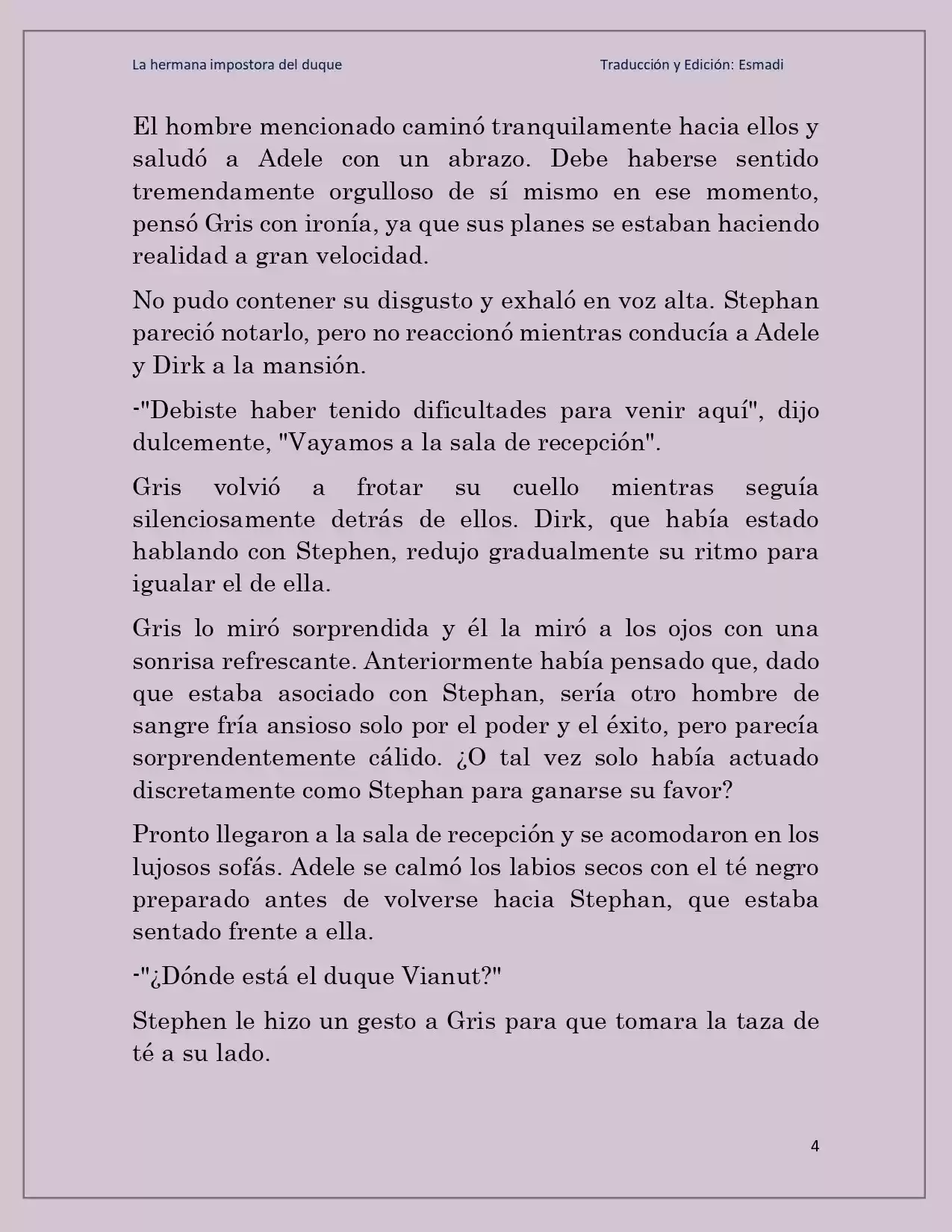 La Hermana Impostora Del Duque (Novela) - Capítulo 68 - Página 4 - LectorTMOo