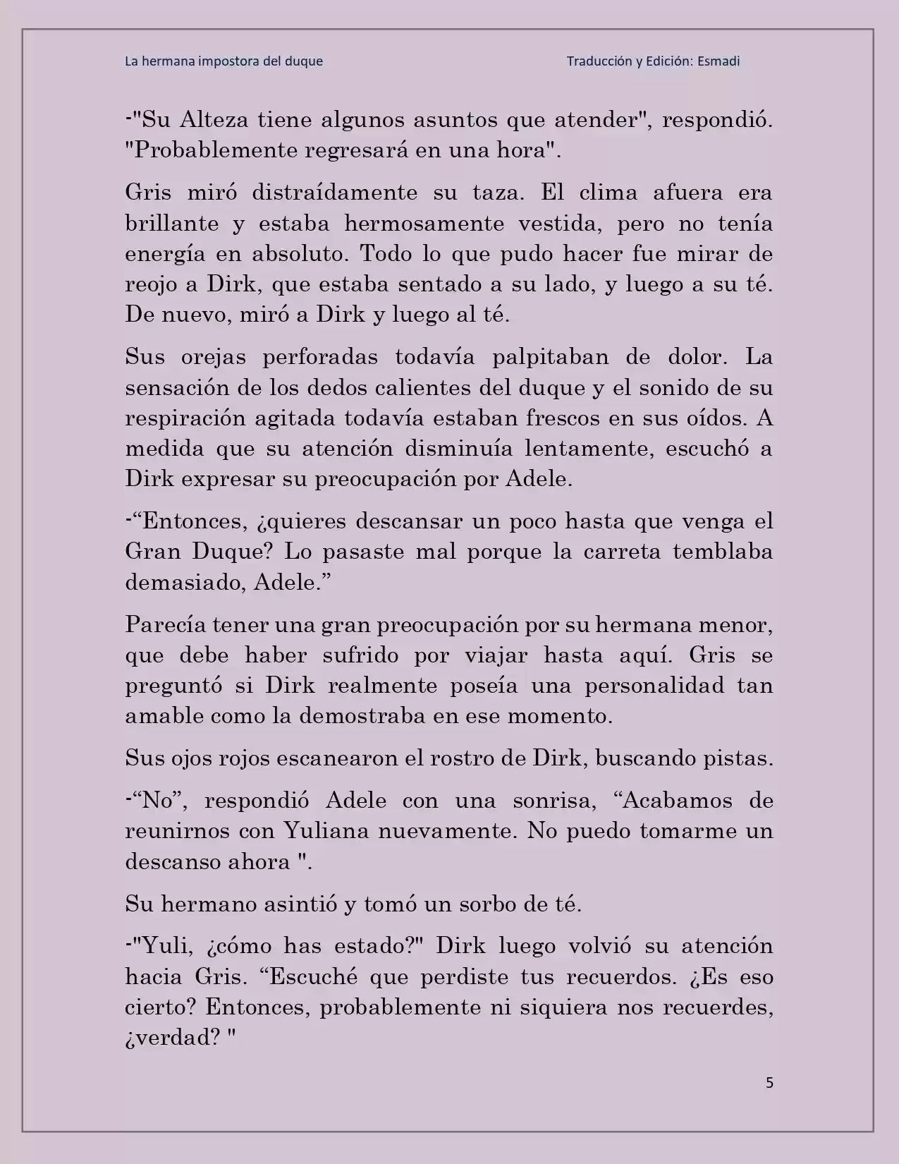 La Hermana Impostora Del Duque (Novela) - Capítulo 68 - Página 5 - LectorTMOo