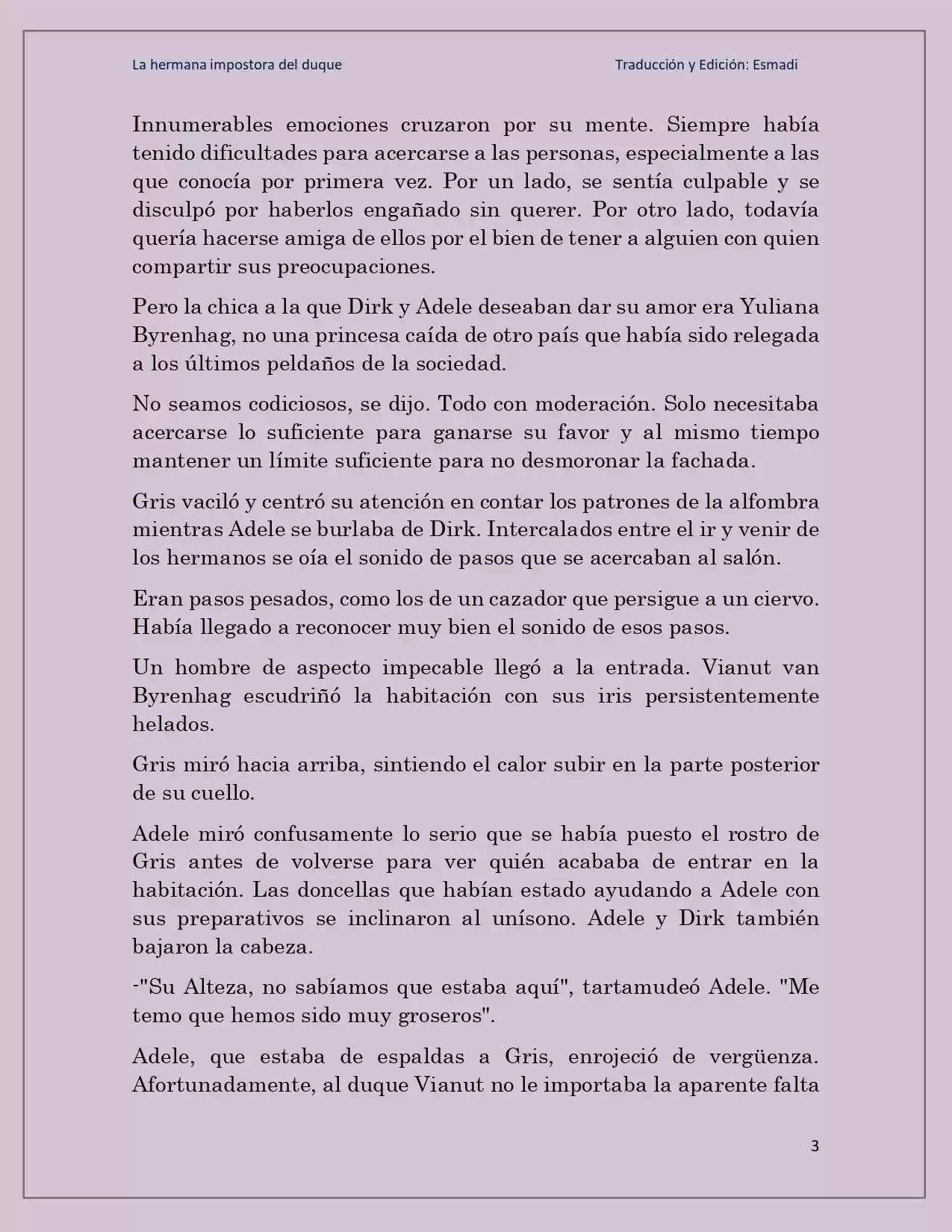 La Hermana Impostora Del Duque (Novela) - Capítulo 71 - Página 3 - LectorTMOo