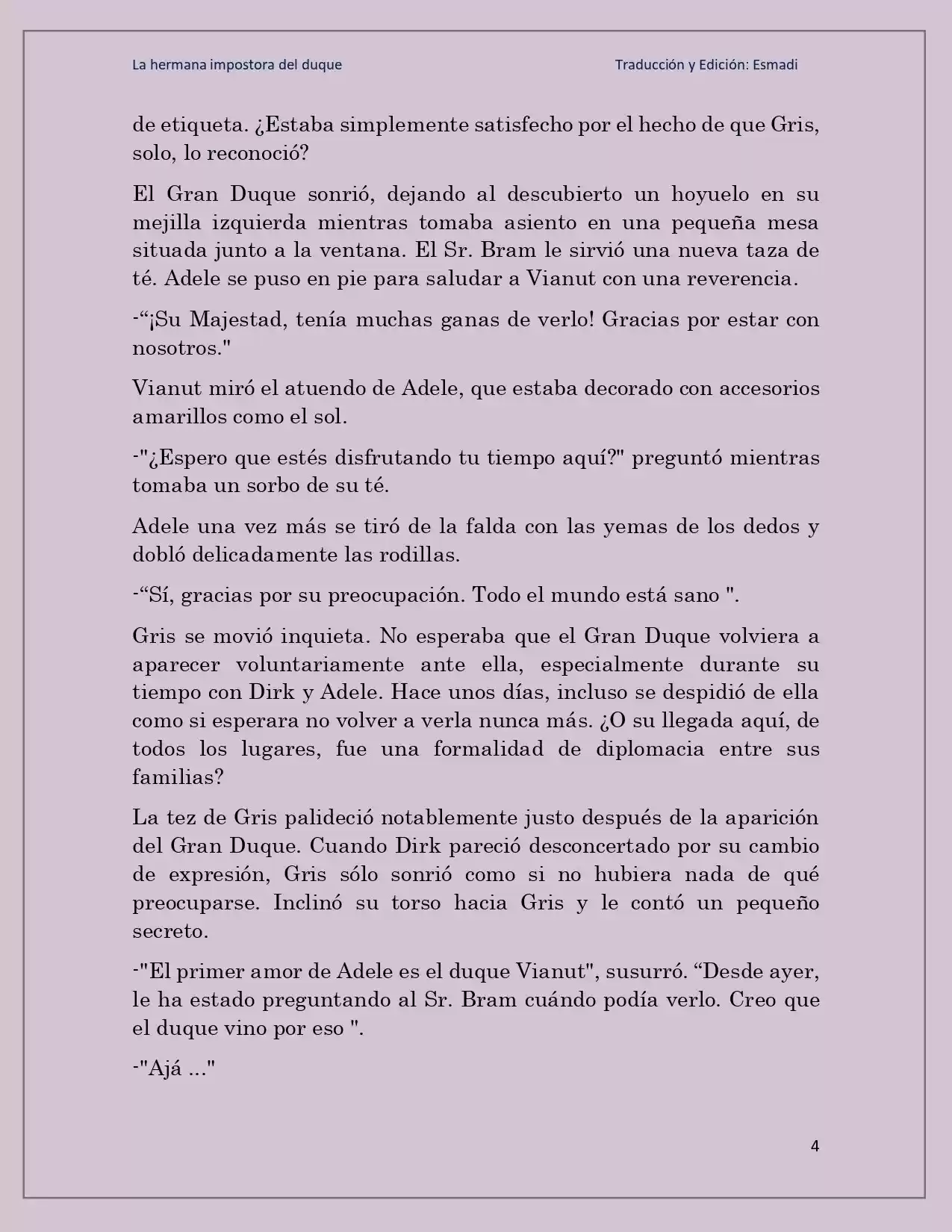 La Hermana Impostora Del Duque (Novela) - Capítulo 71 - Página 4 - LectorTMOo