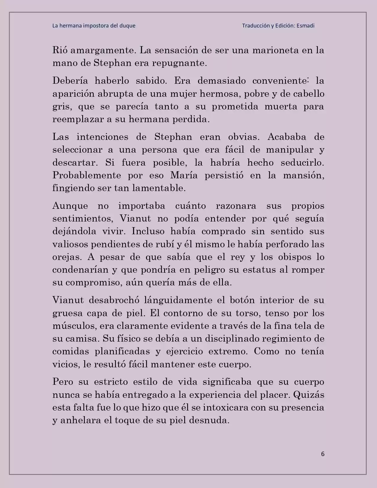La Hermana Impostora Del Duque (Novela) - Capítulo 73 - Página 6 - LectorTMOo