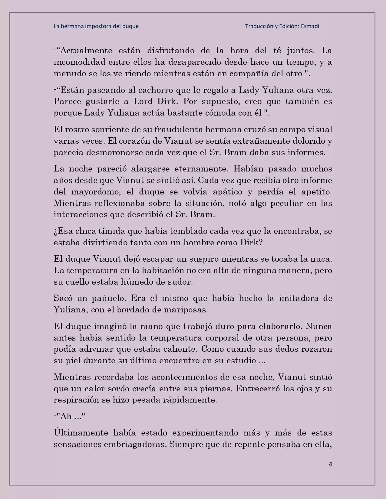 La Hermana Impostora Del Duque (Novela) - Capítulo 74 - Página 4 - LectorTMOo