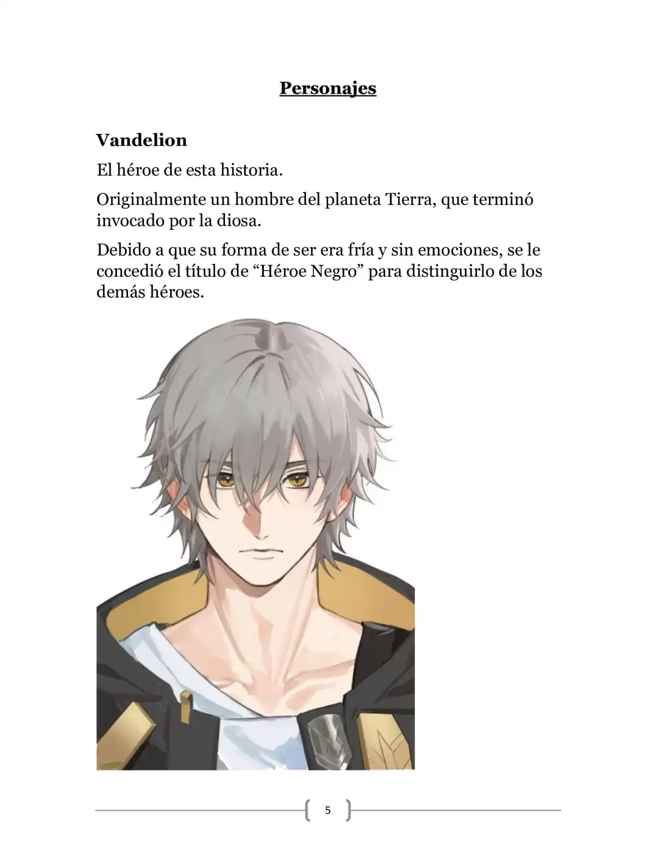 La Heroica Aventura Del Héroe Negro (Novela) - Capítulo 1 - Página 4 - LectorTMOo