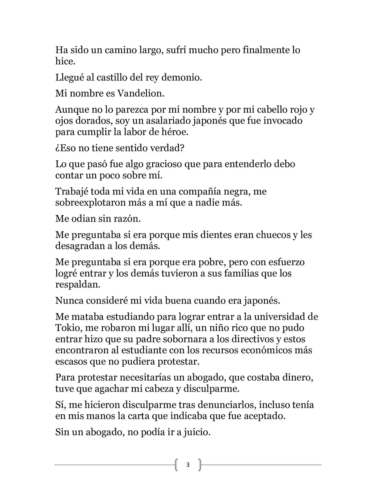 La Heroica Aventura Del Héroe Negro (Novela) - Capítulo 1 - Página 14 - LectorTMOo