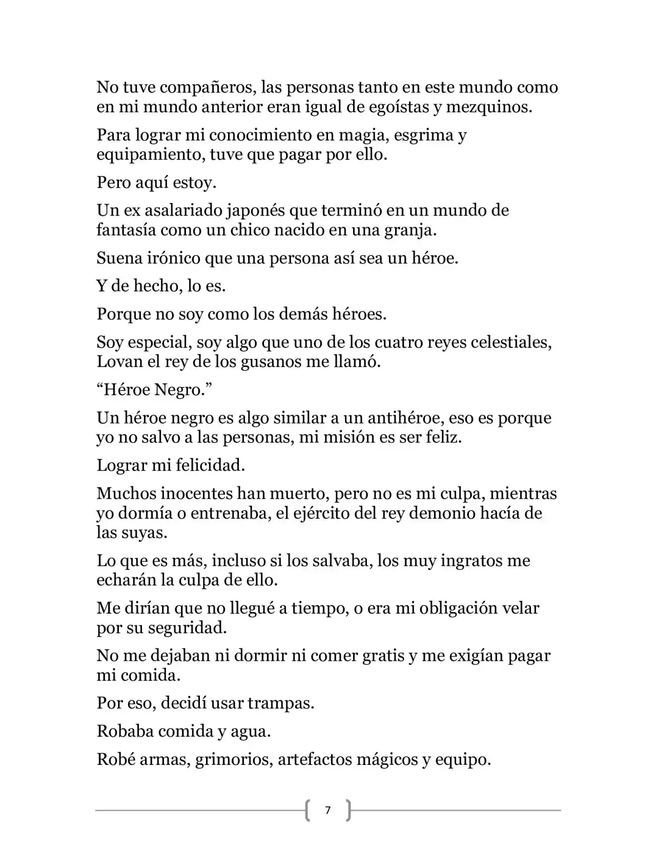La Heroica Aventura Del Héroe Negro (Novela) - Capítulo 1 - Página 18 - LectorTMOo