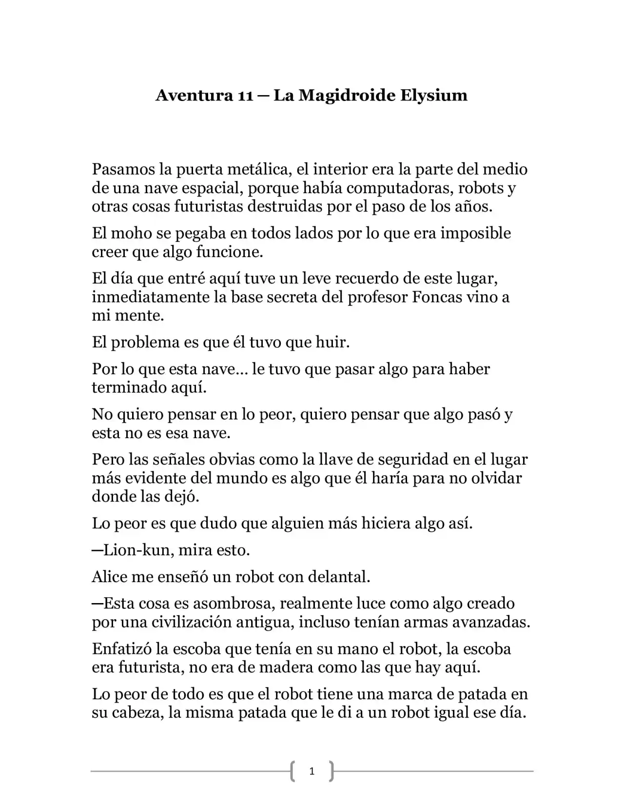 La Heroica Aventura Del Héroe Negro (Novela) - Capítulo 11.50 - Página 1 - LectorTMOo