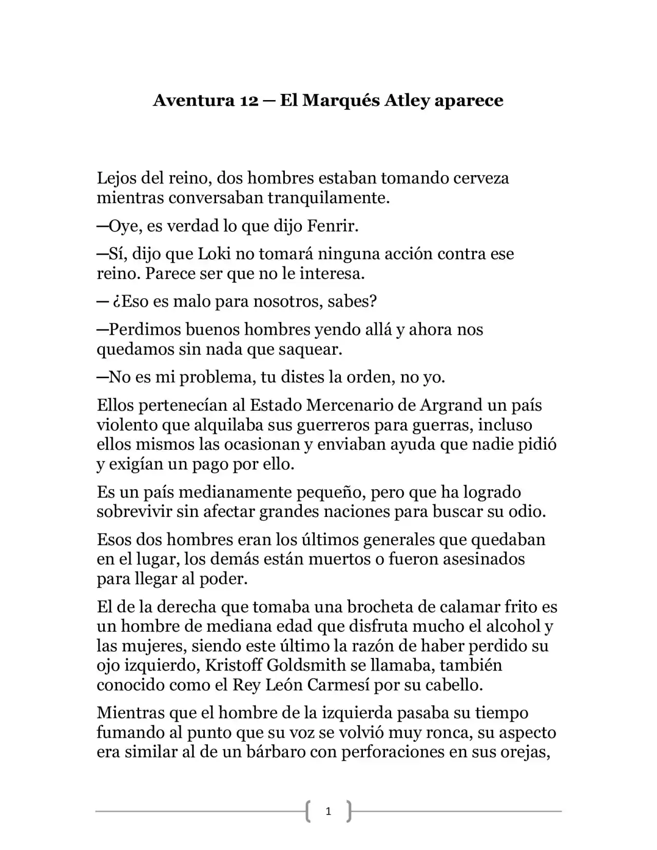 La Heroica Aventura Del Héroe Negro (Novela) - Capítulo 12 - Página 1 - LectorTMOo
