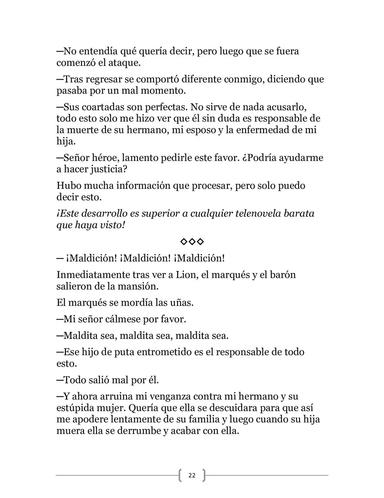 La Heroica Aventura Del Héroe Negro (Novela) - Capítulo 12 - Página 22 - LectorTMOo