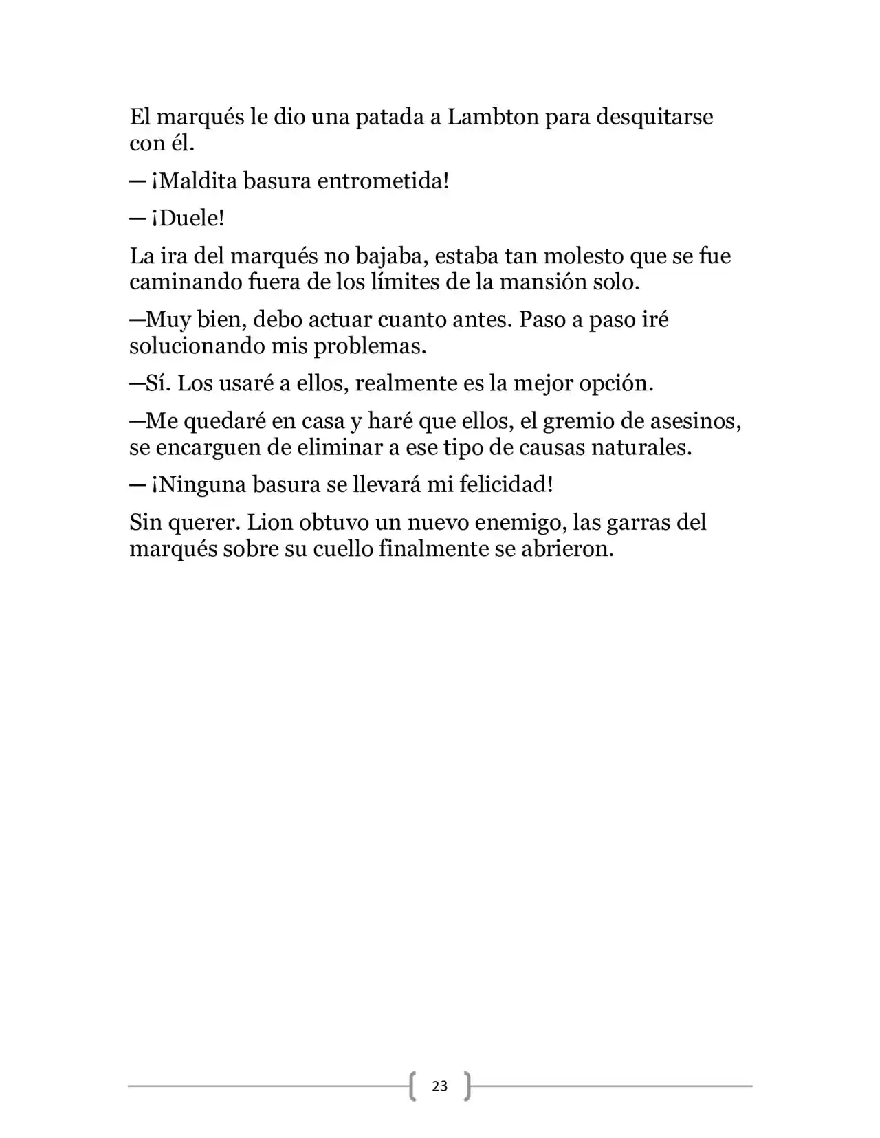 La Heroica Aventura Del Héroe Negro (Novela) - Capítulo 12 - Página 23 - LectorTMOo