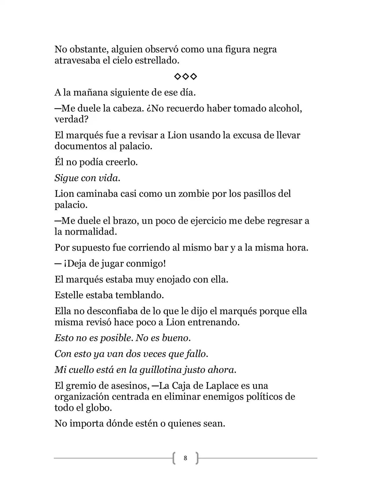 La Heroica Aventura Del Héroe Negro (Novela) - Capítulo 13 - Página 8 - LectorTMOo