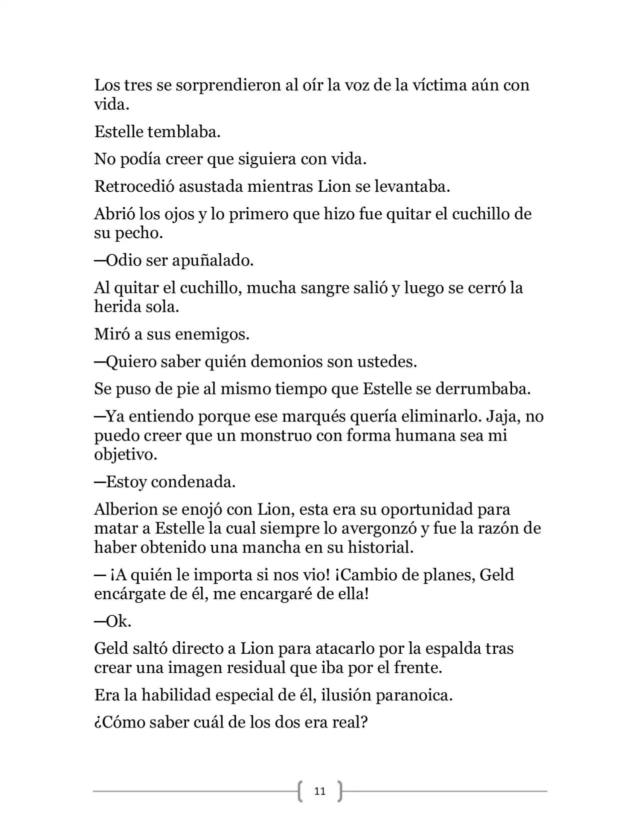 La Heroica Aventura Del Héroe Negro (Novela) - Capítulo 13 - Página 11 - LectorTMOo