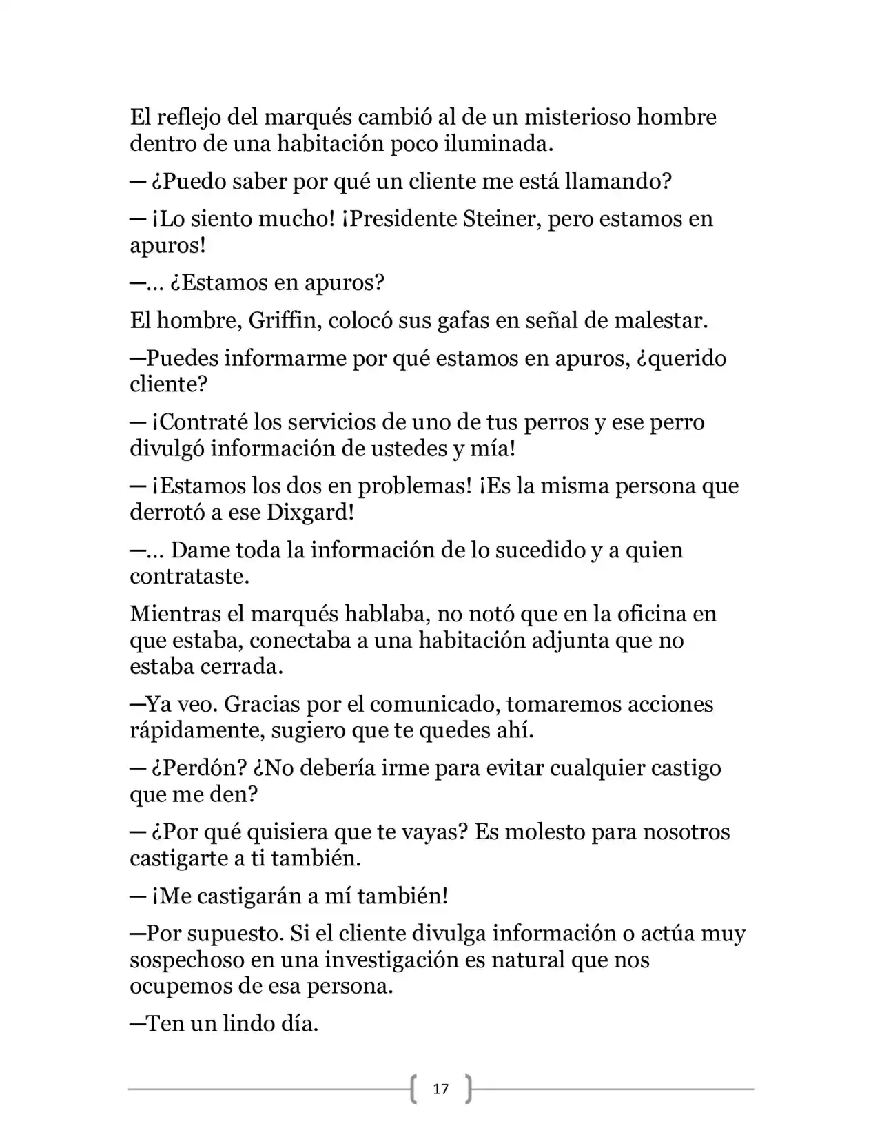 La Heroica Aventura Del Héroe Negro (Novela) - Capítulo 15 - Página 17 - LectorTMOo