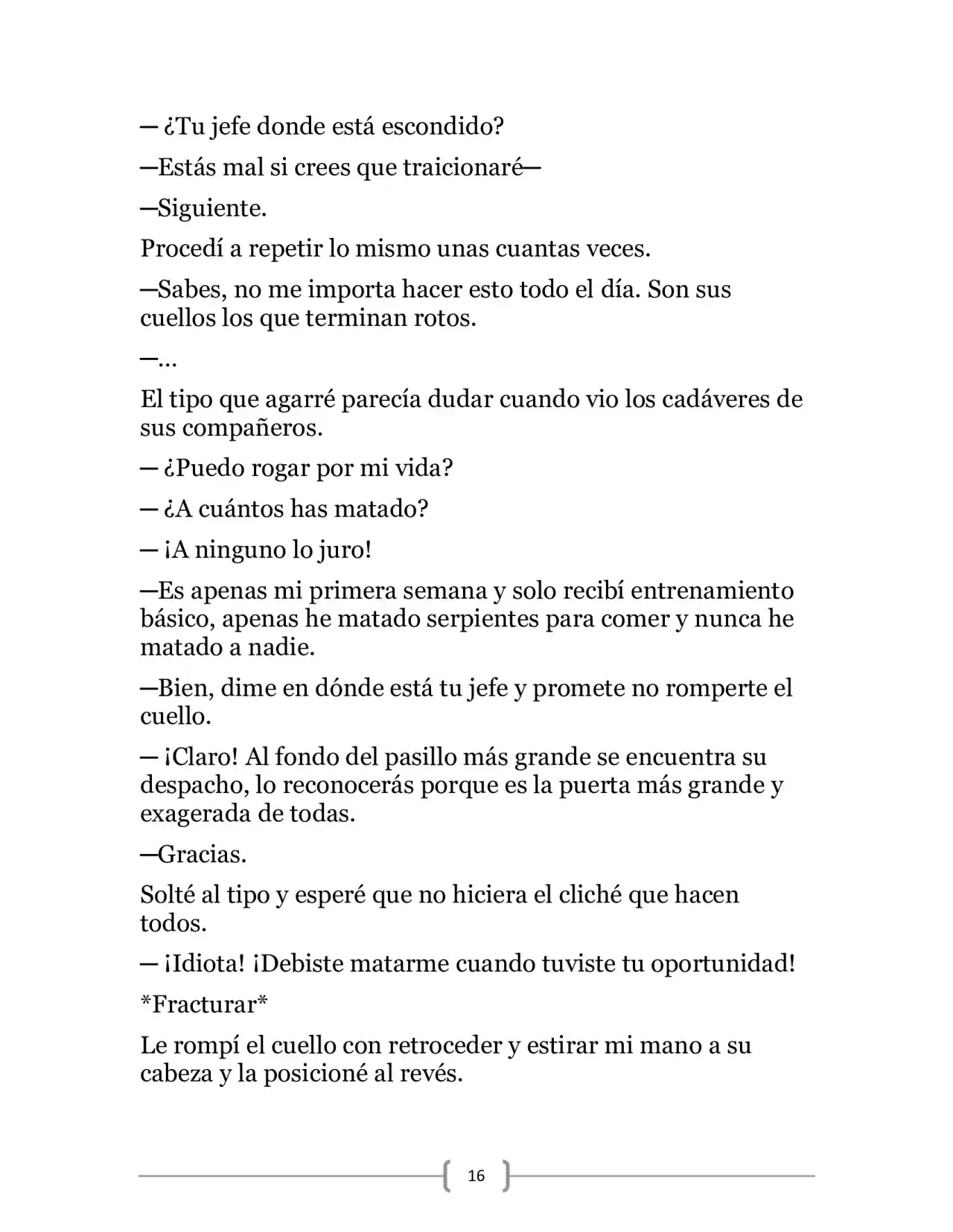 La Heroica Aventura Del Héroe Negro (Novela) - Capítulo 16 - Página 16 - LectorTMOo