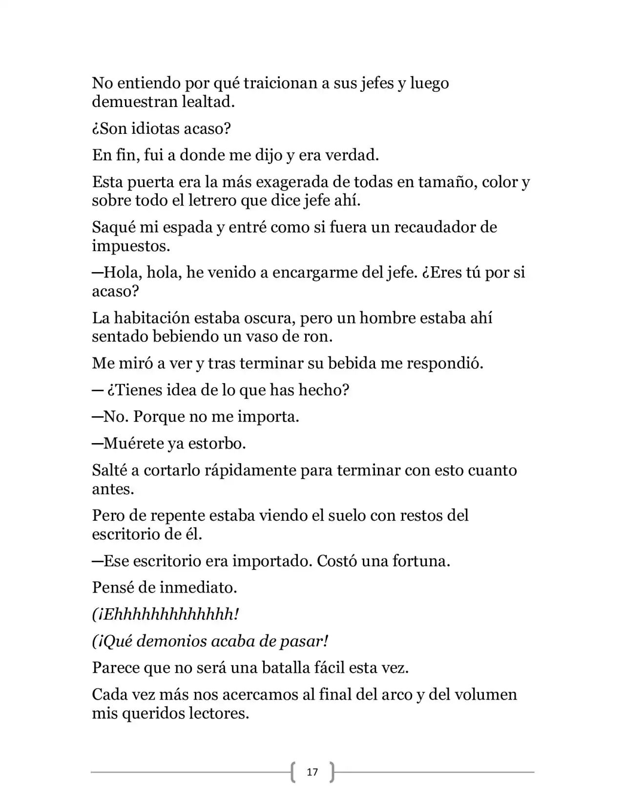 La Heroica Aventura Del Héroe Negro (Novela) - Capítulo 16 - Página 17 - LectorTMOo