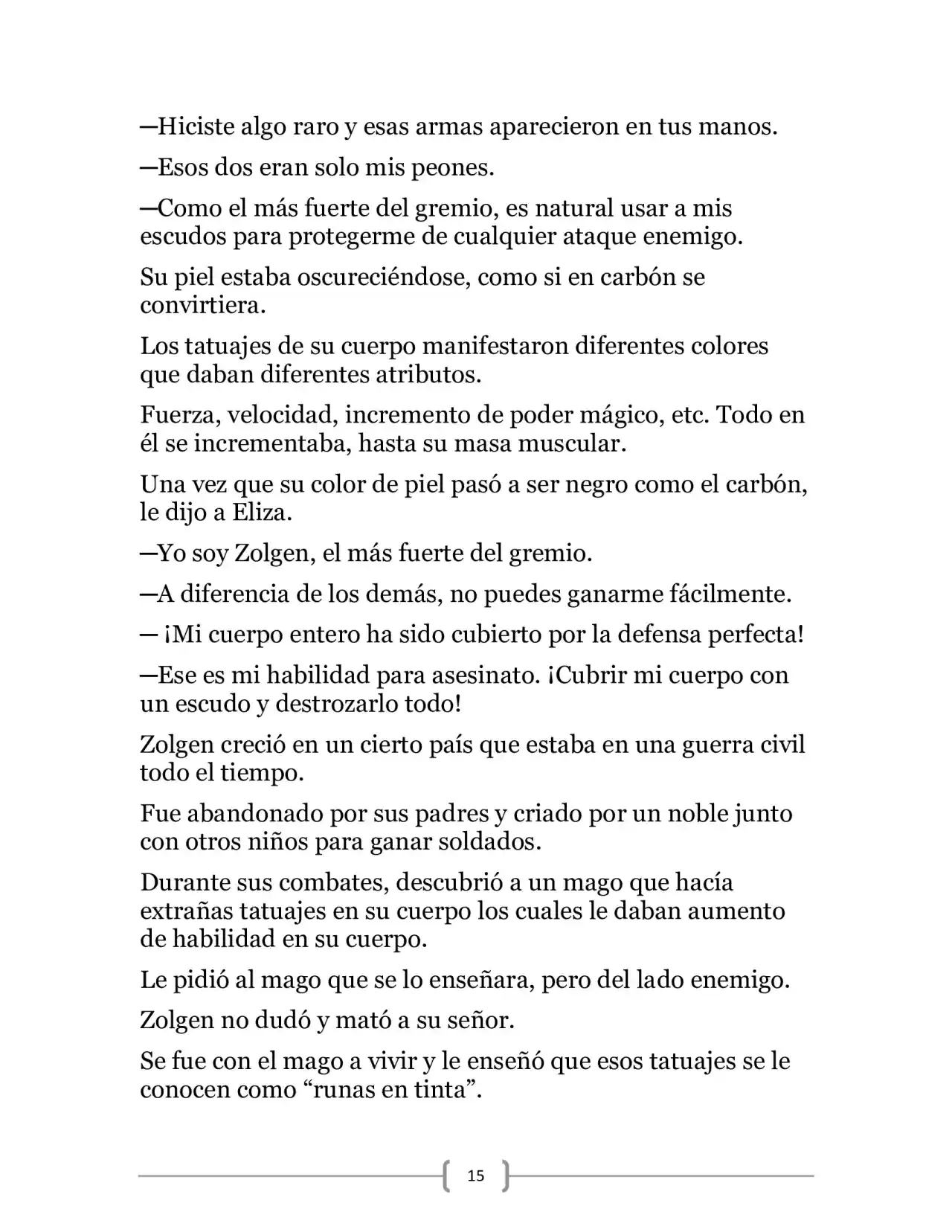 La Heroica Aventura Del Héroe Negro (Novela) - Capítulo 17 - Página 15 - LectorTMOo