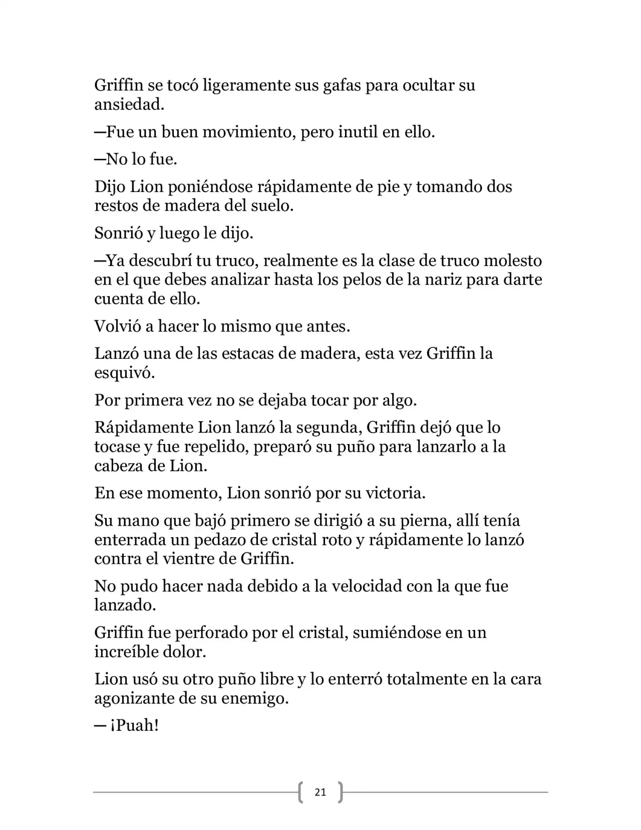 La Heroica Aventura Del Héroe Negro (Novela) - Capítulo 17 - Página 21 - LectorTMOo