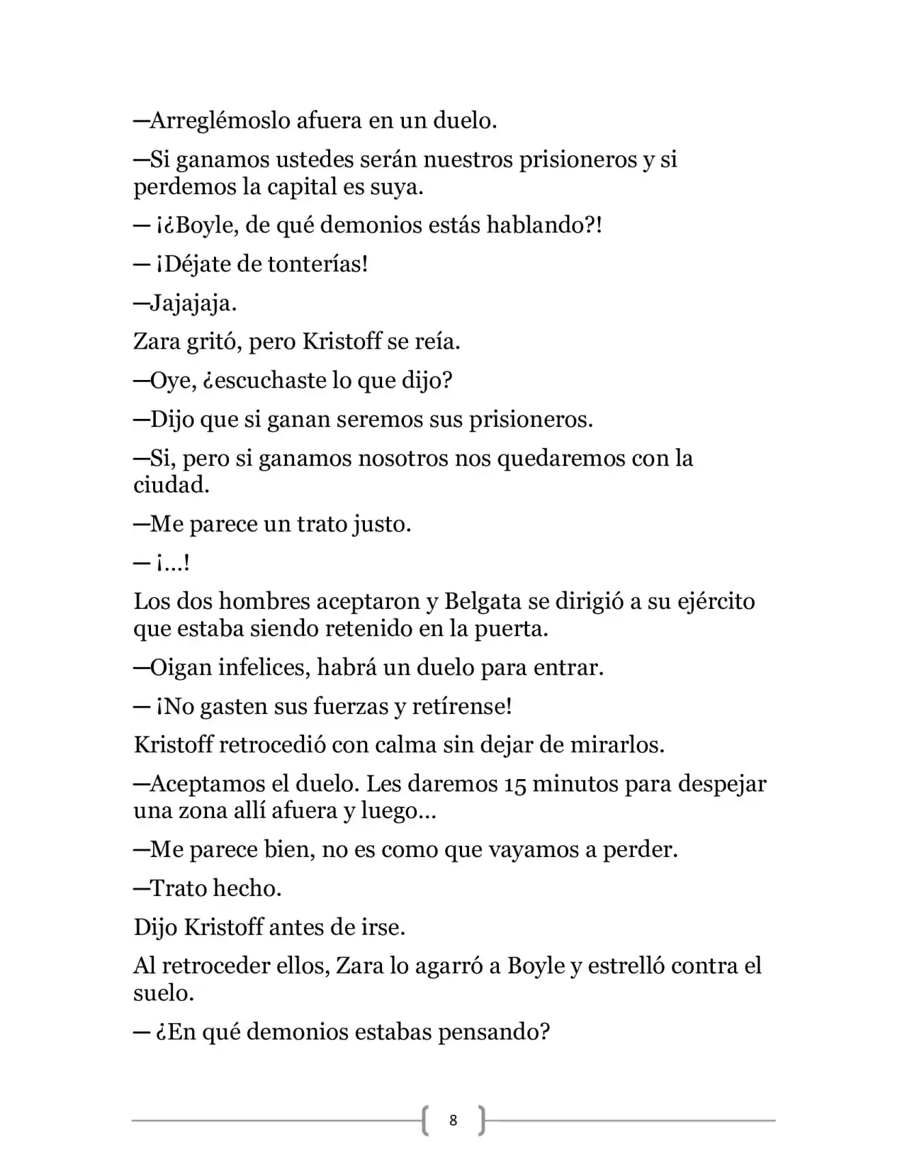 La Heroica Aventura Del Héroe Negro (Novela) - Capítulo 18 - Página 8 - LectorTMOo