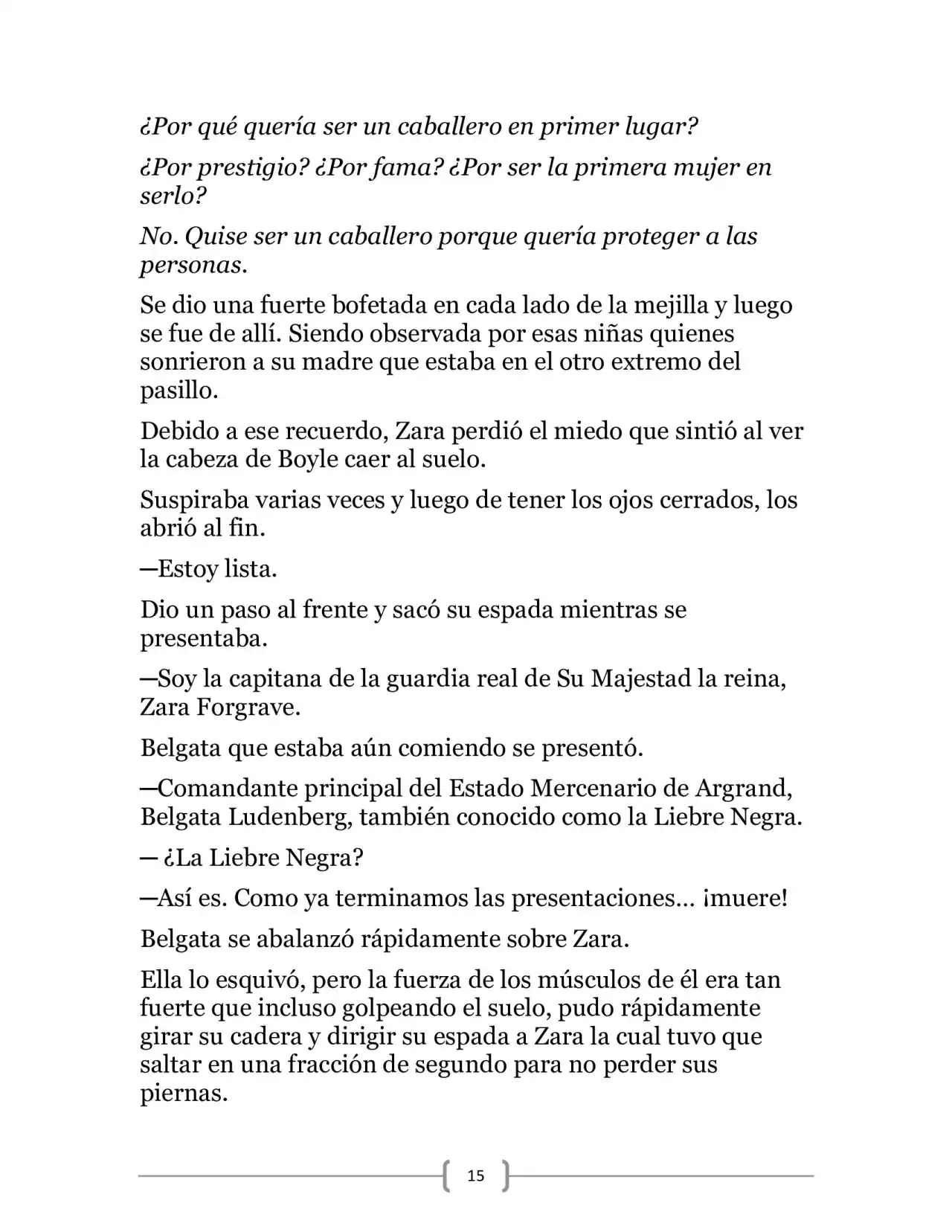 La Heroica Aventura Del Héroe Negro (Novela) - Capítulo 18 - Página 15 - LectorTMOo