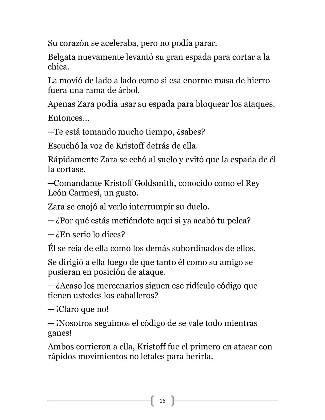 La Heroica Aventura Del Héroe Negro (Novela) - Capítulo 18 - Página 16 - LectorTMOo