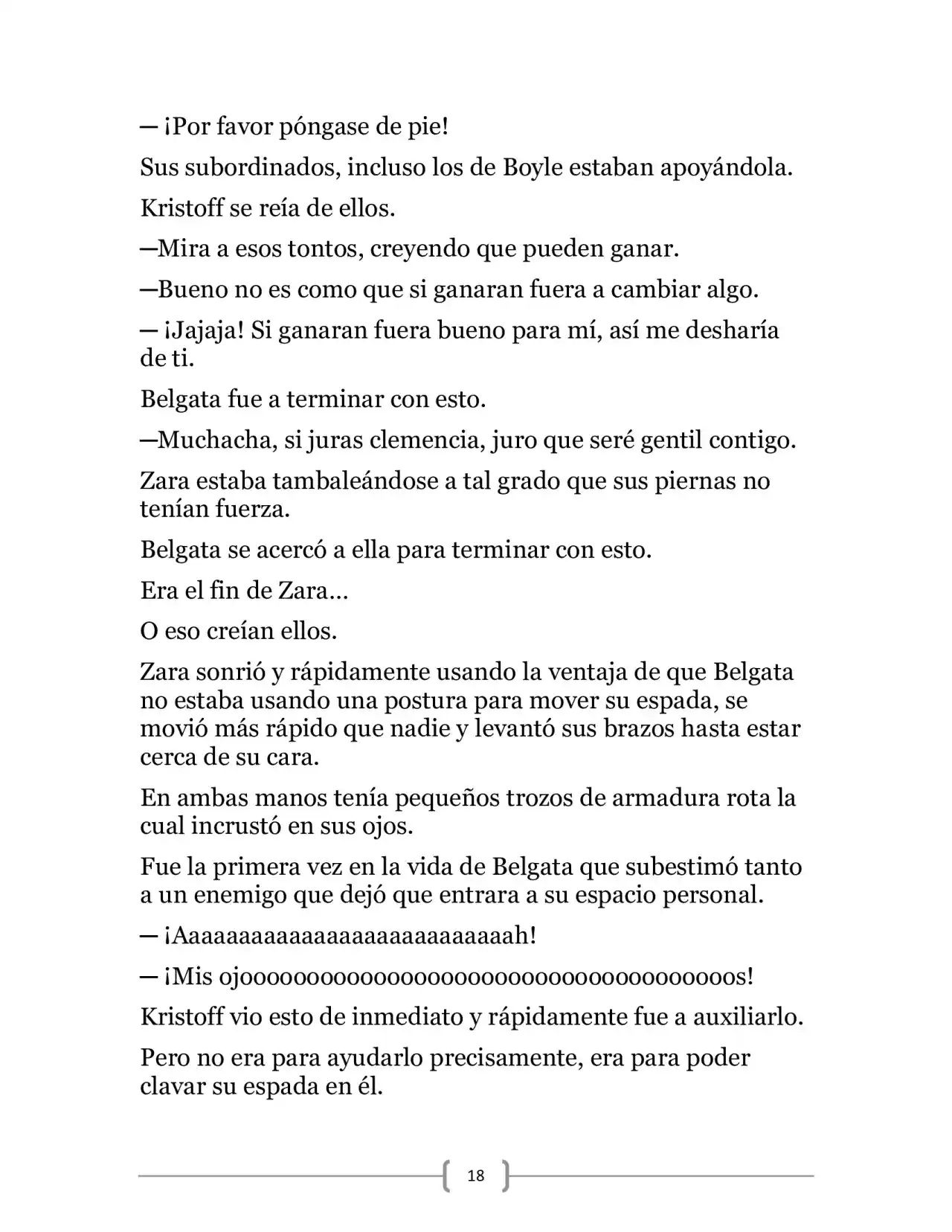 La Heroica Aventura Del Héroe Negro (Novela) - Capítulo 18 - Página 18 - LectorTMOo
