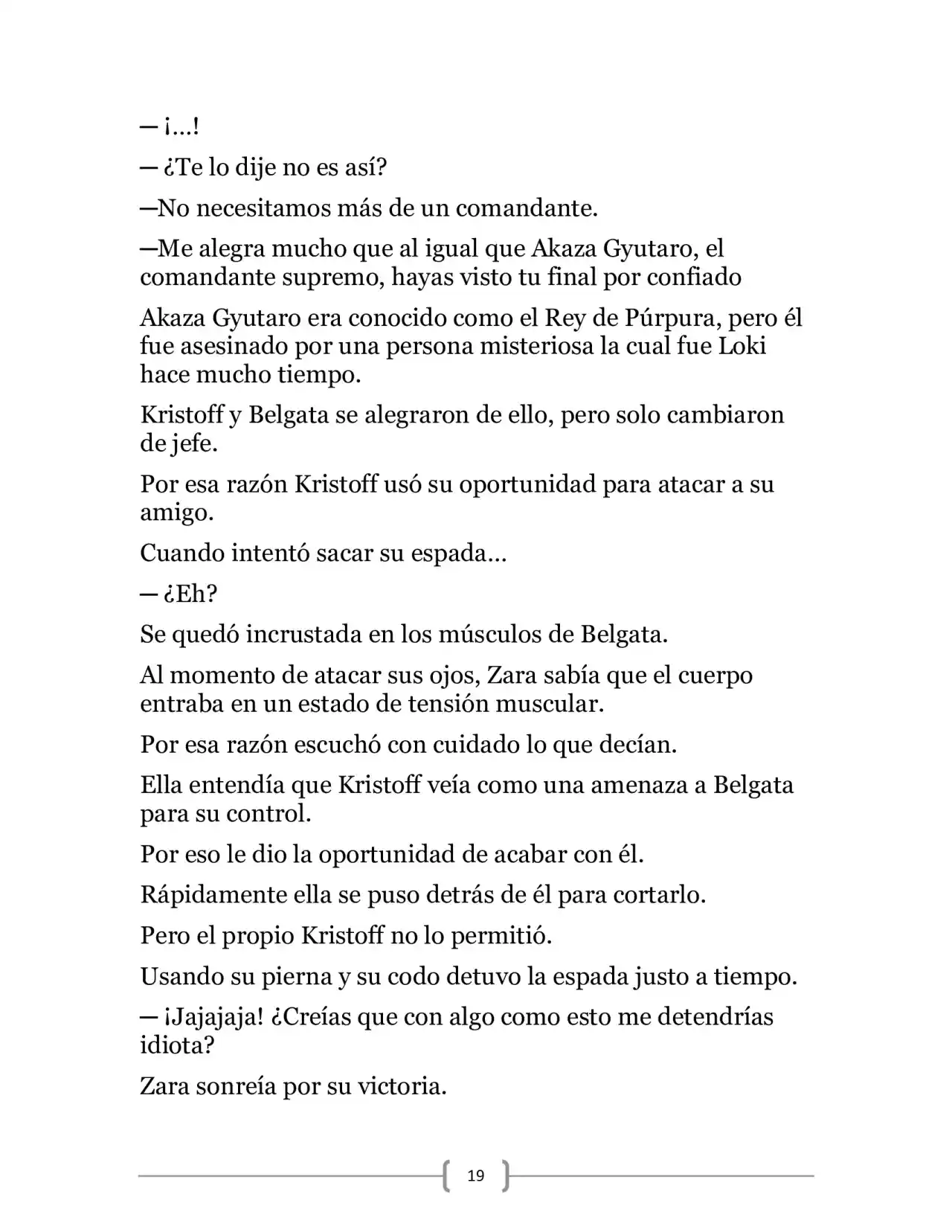 La Heroica Aventura Del Héroe Negro (Novela) - Capítulo 18 - Página 19 - LectorTMOo