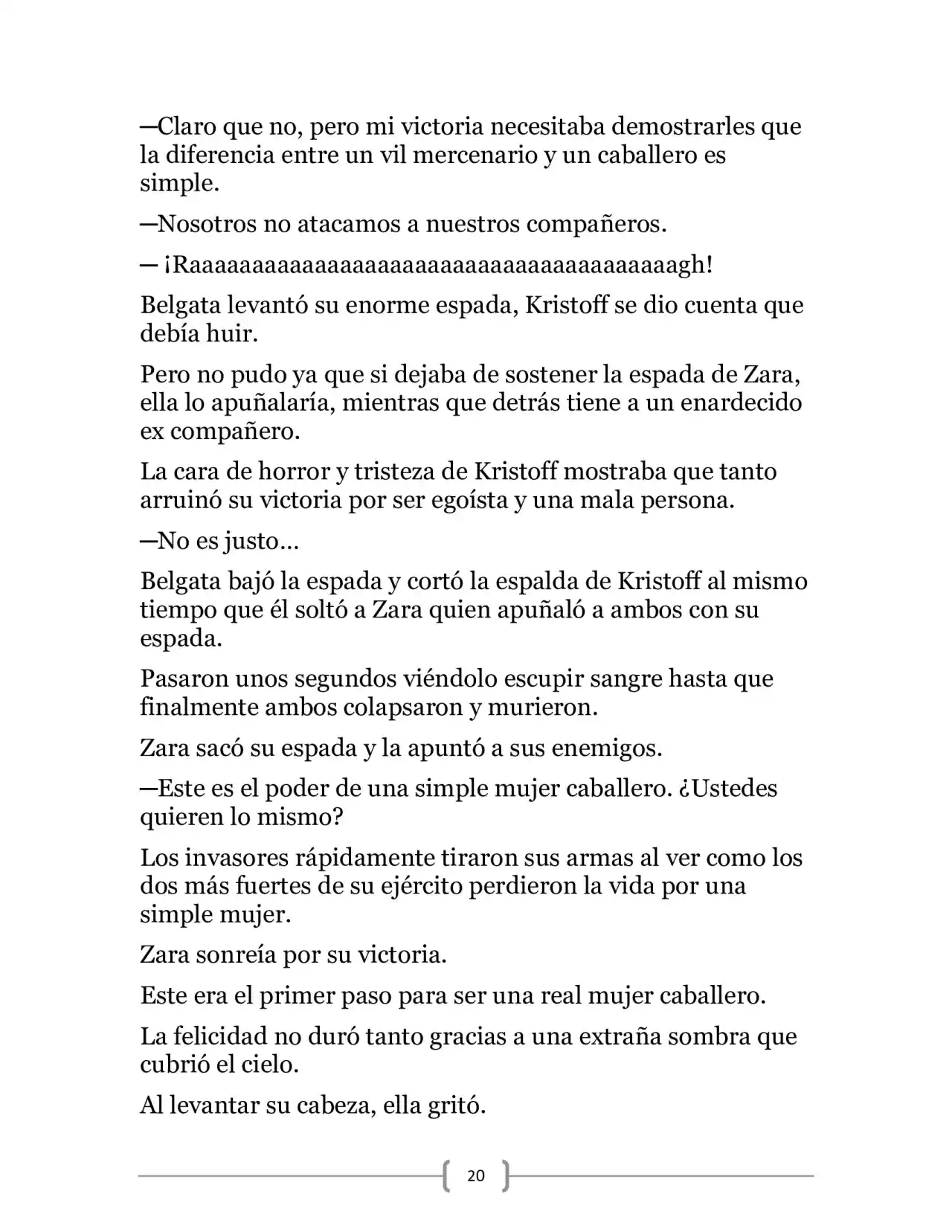 La Heroica Aventura Del Héroe Negro (Novela) - Capítulo 18 - Página 20 - LectorTMOo