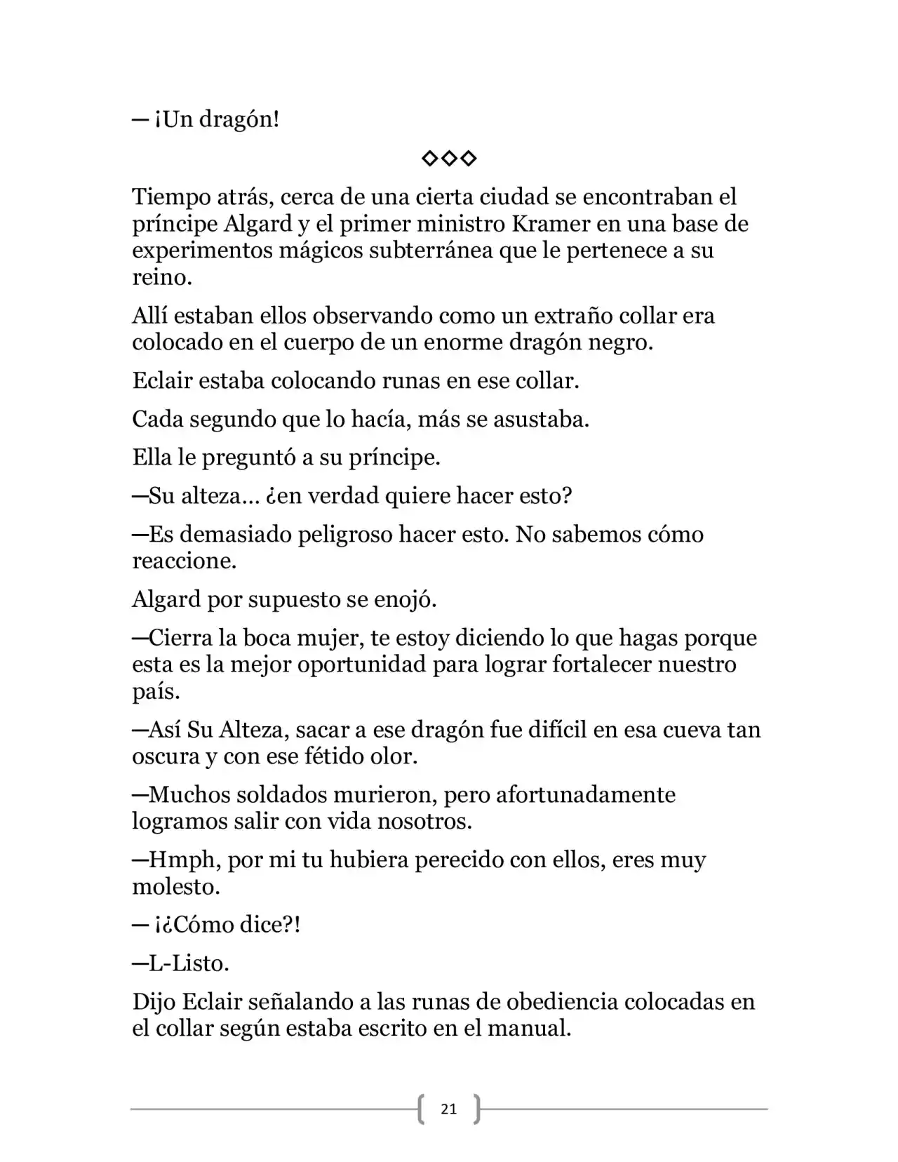 La Heroica Aventura Del Héroe Negro (Novela) - Capítulo 18 - Página 21 - LectorTMOo