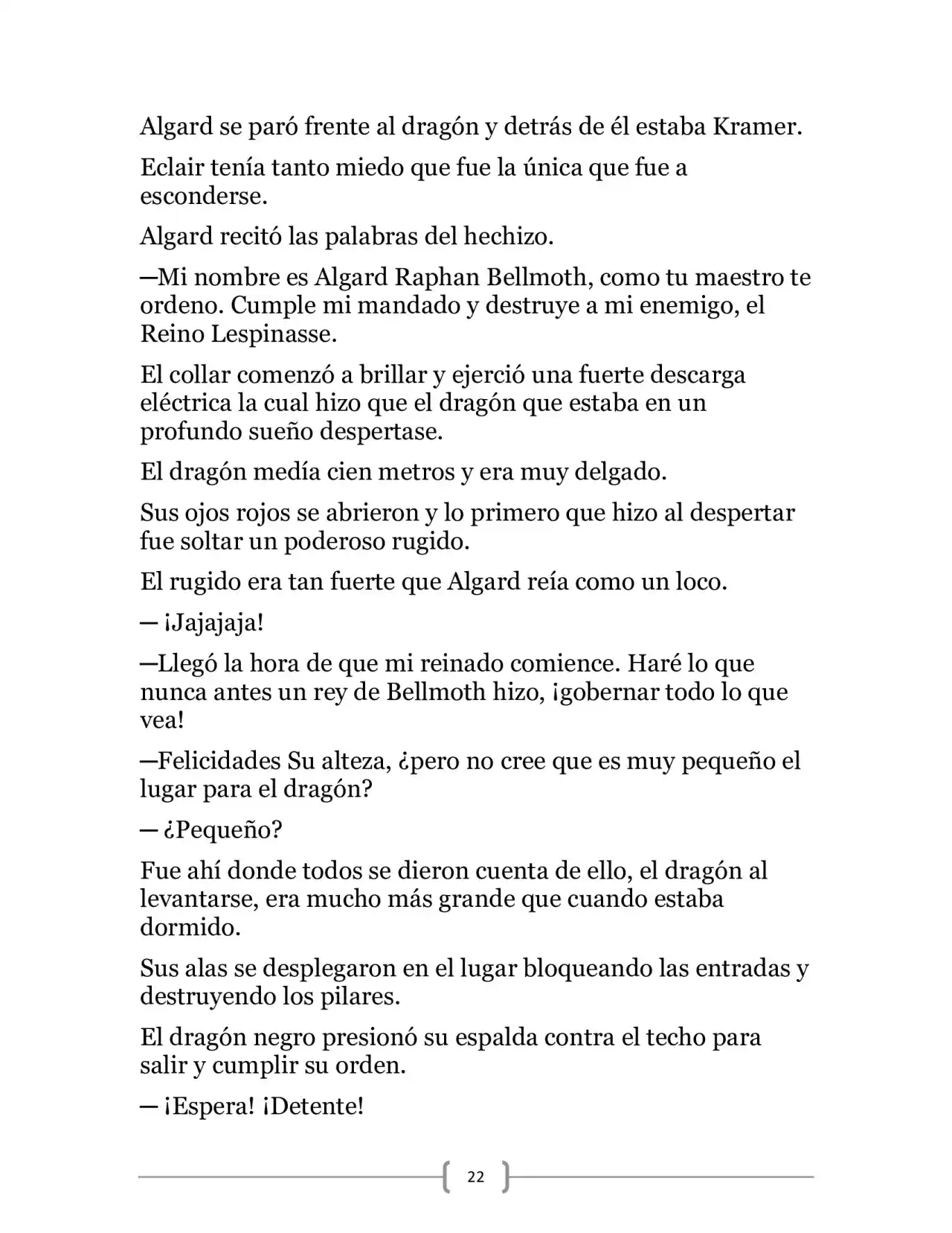 La Heroica Aventura Del Héroe Negro (Novela) - Capítulo 18 - Página 22 - LectorTMOo