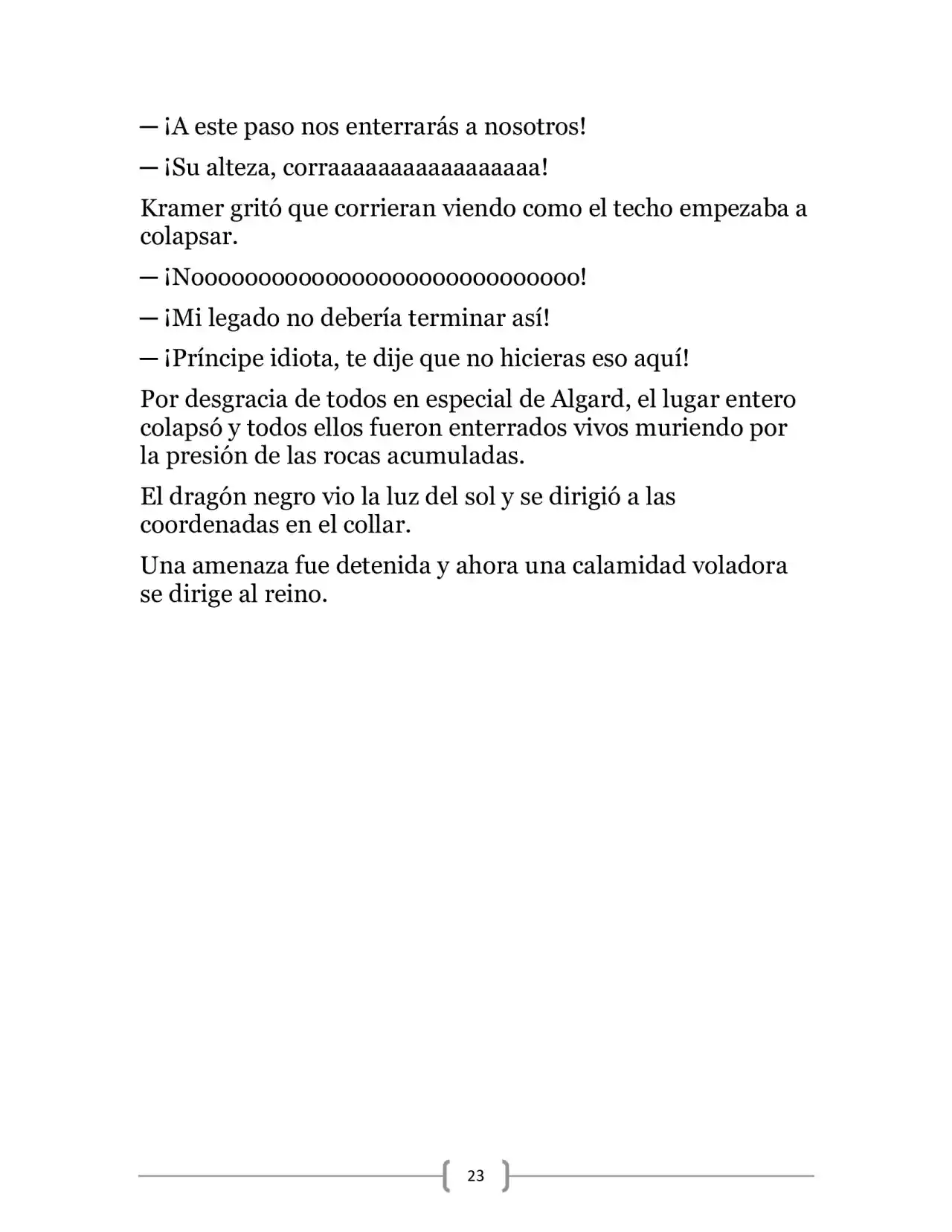 La Heroica Aventura Del Héroe Negro (Novela) - Capítulo 18 - Página 23 - LectorTMOo
