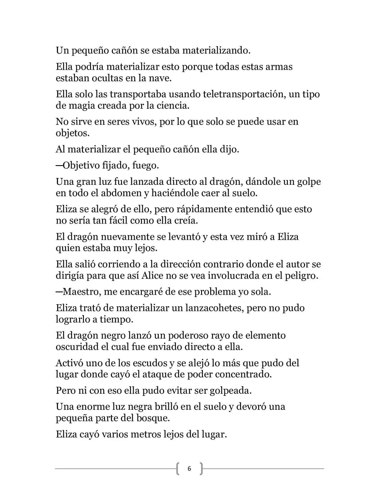 La Heroica Aventura Del Héroe Negro (Novela) - Capítulo 19 - Página 6 - LectorTMOo