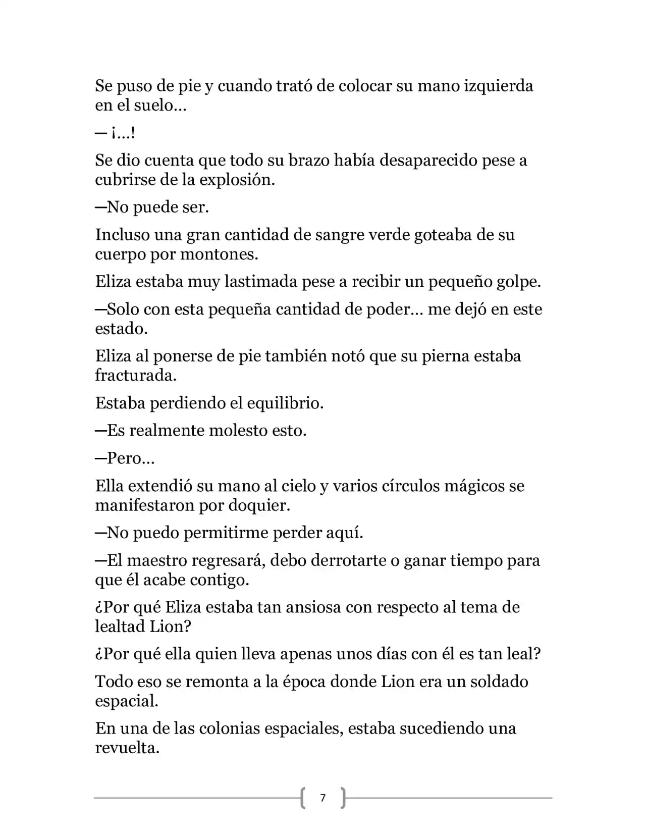 La Heroica Aventura Del Héroe Negro (Novela) - Capítulo 19 - Página 7 - LectorTMOo
