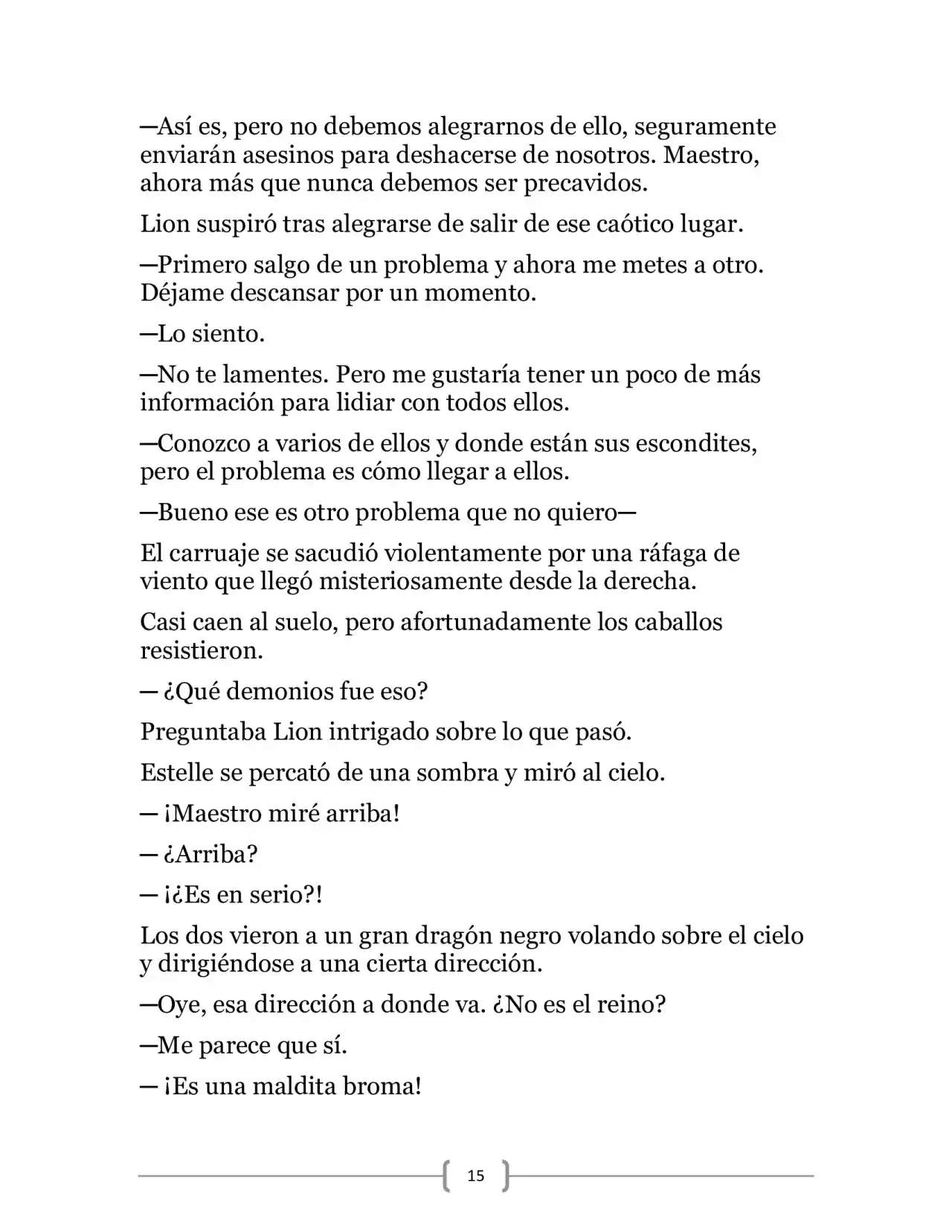 La Heroica Aventura Del Héroe Negro (Novela) - Capítulo 19 - Página 15 - LectorTMOo