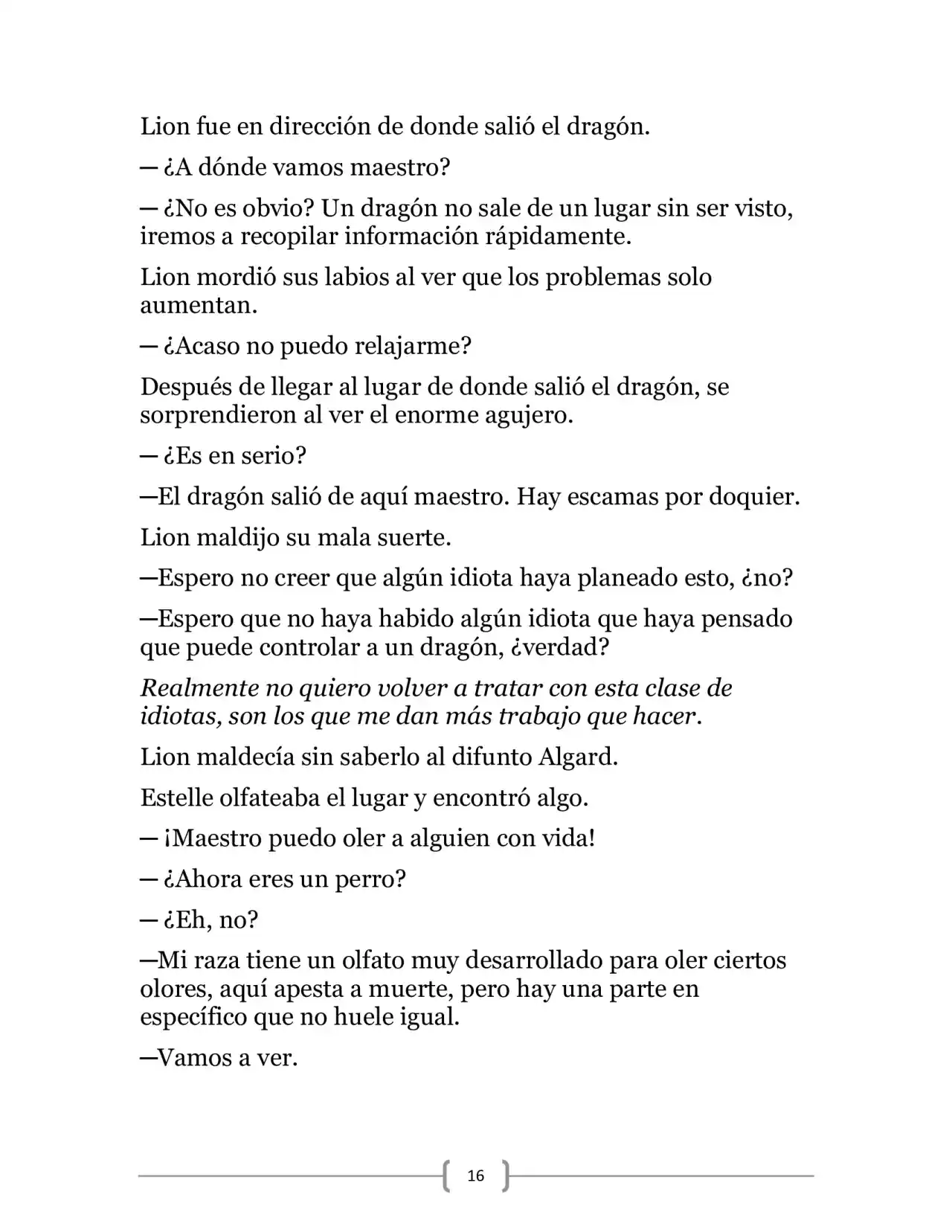 La Heroica Aventura Del Héroe Negro (Novela) - Capítulo 19 - Página 16 - LectorTMOo