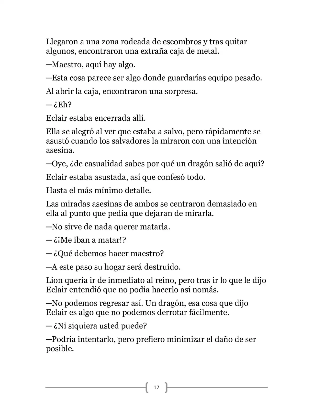 La Heroica Aventura Del Héroe Negro (Novela) - Capítulo 19 - Página 17 - LectorTMOo