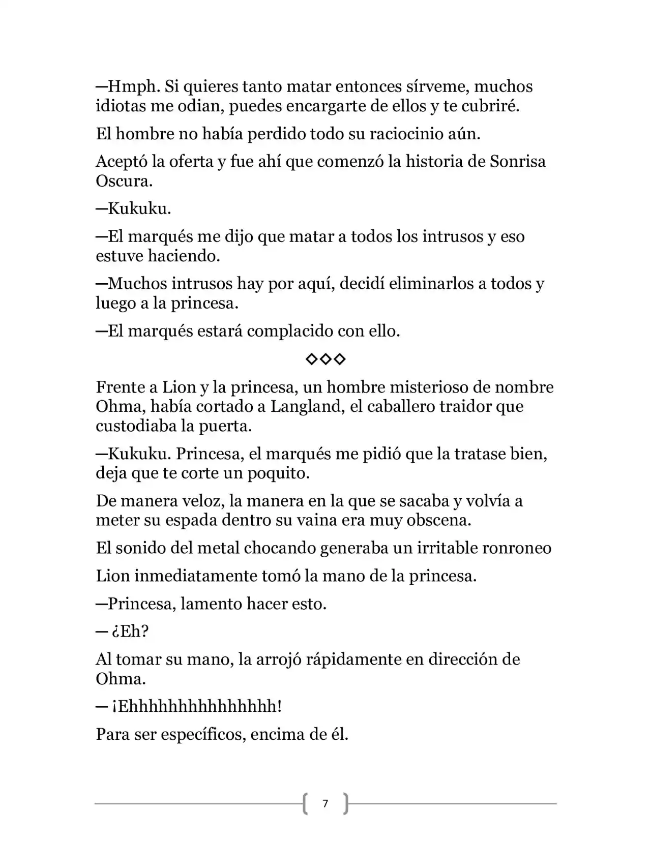 La Heroica Aventura Del Héroe Negro (Novela) - Capítulo 6 - Página 7 - LectorTMOo
