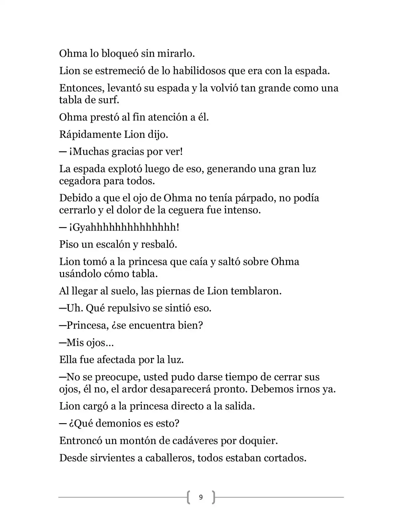 La Heroica Aventura Del Héroe Negro (Novela) - Capítulo 6 - Página 9 - LectorTMOo