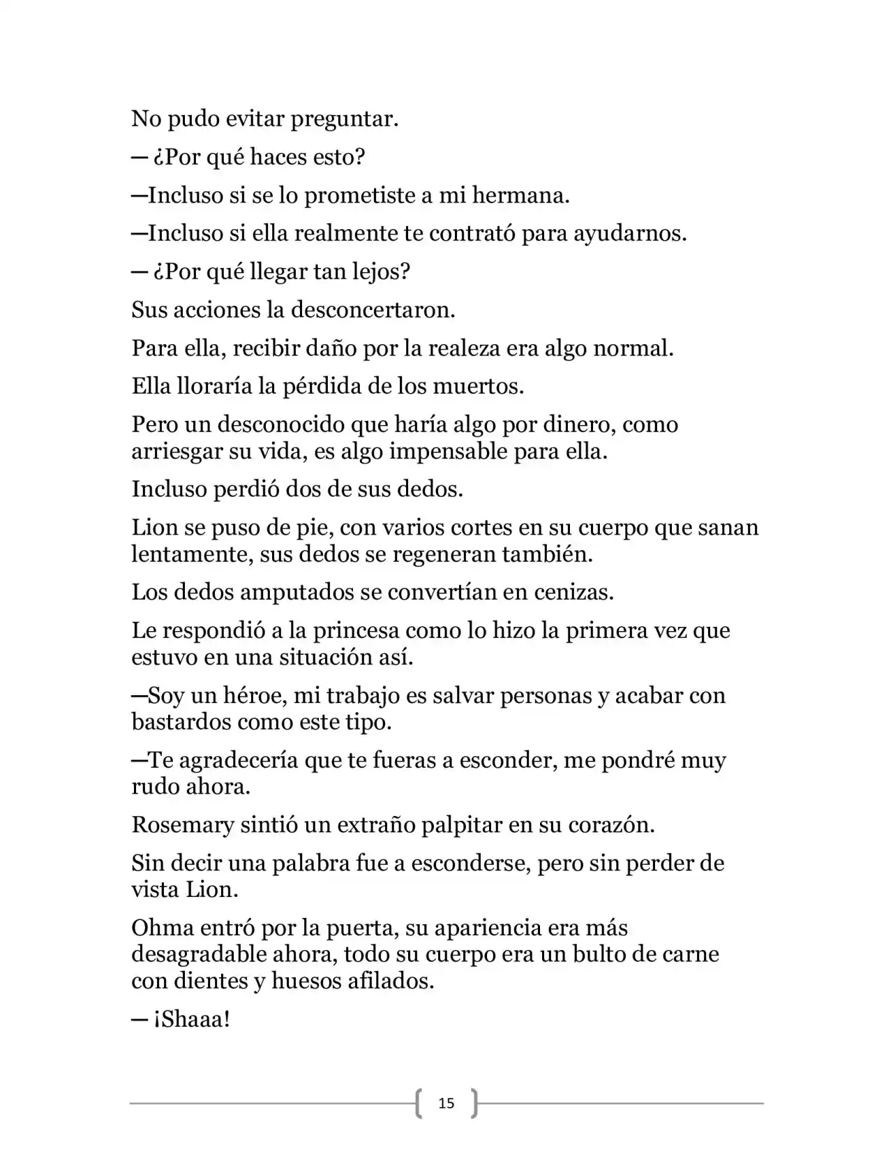 La Heroica Aventura Del Héroe Negro (Novela) - Capítulo 6 - Página 15 - LectorTMOo