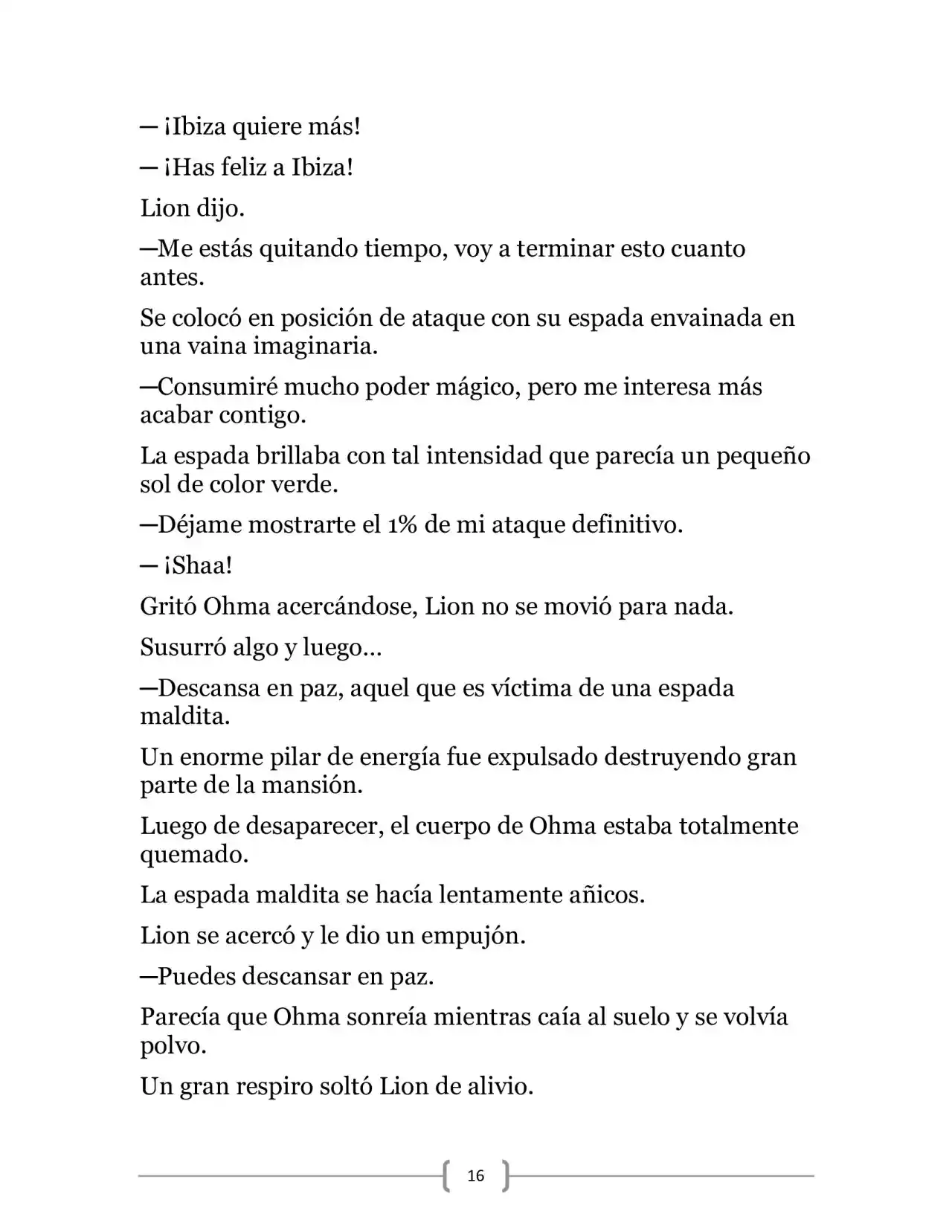 La Heroica Aventura Del Héroe Negro (Novela) - Capítulo 6 - Página 16 - LectorTMOo