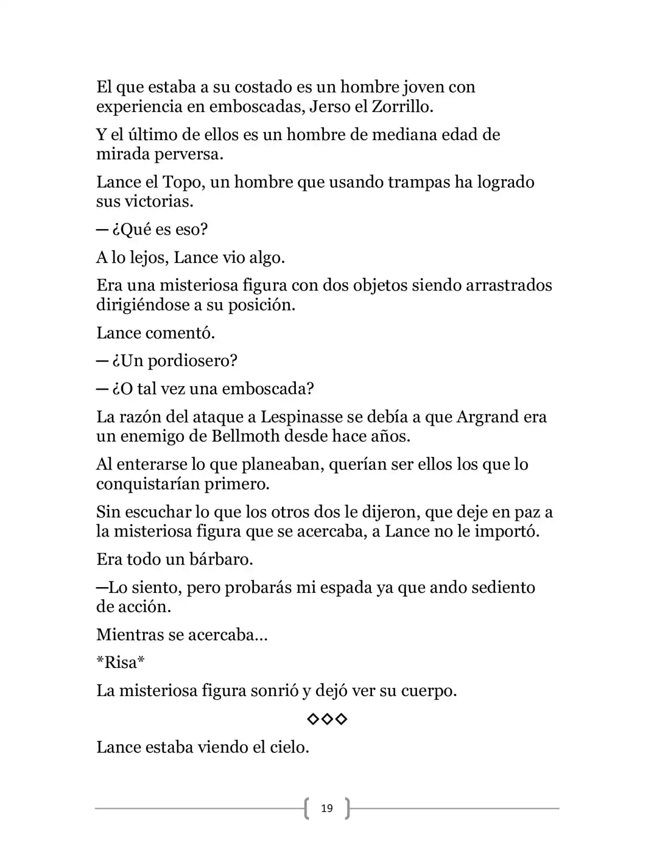La Heroica Aventura Del Héroe Negro (Novela) - Capítulo 6 - Página 19 - LectorTMOo