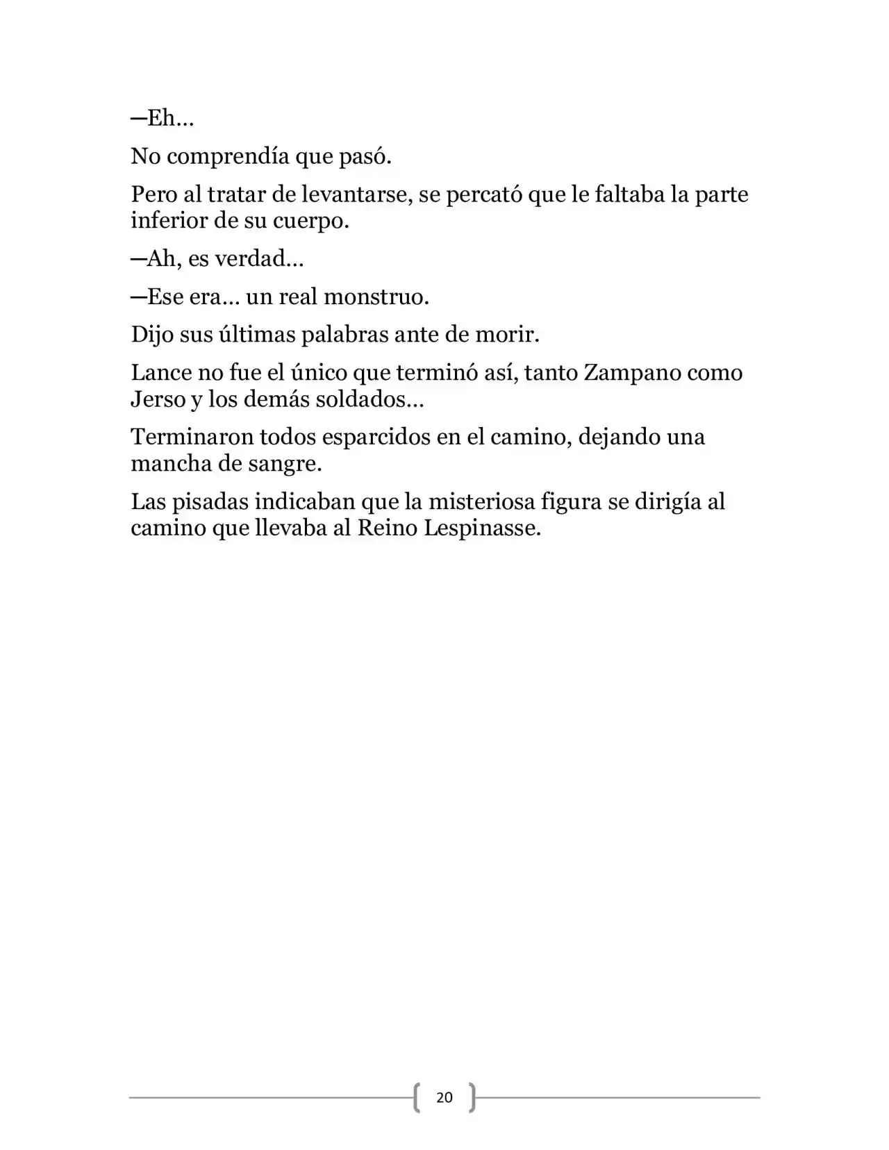 La Heroica Aventura Del Héroe Negro (Novela) - Capítulo 6 - Página 20 - LectorTMOo