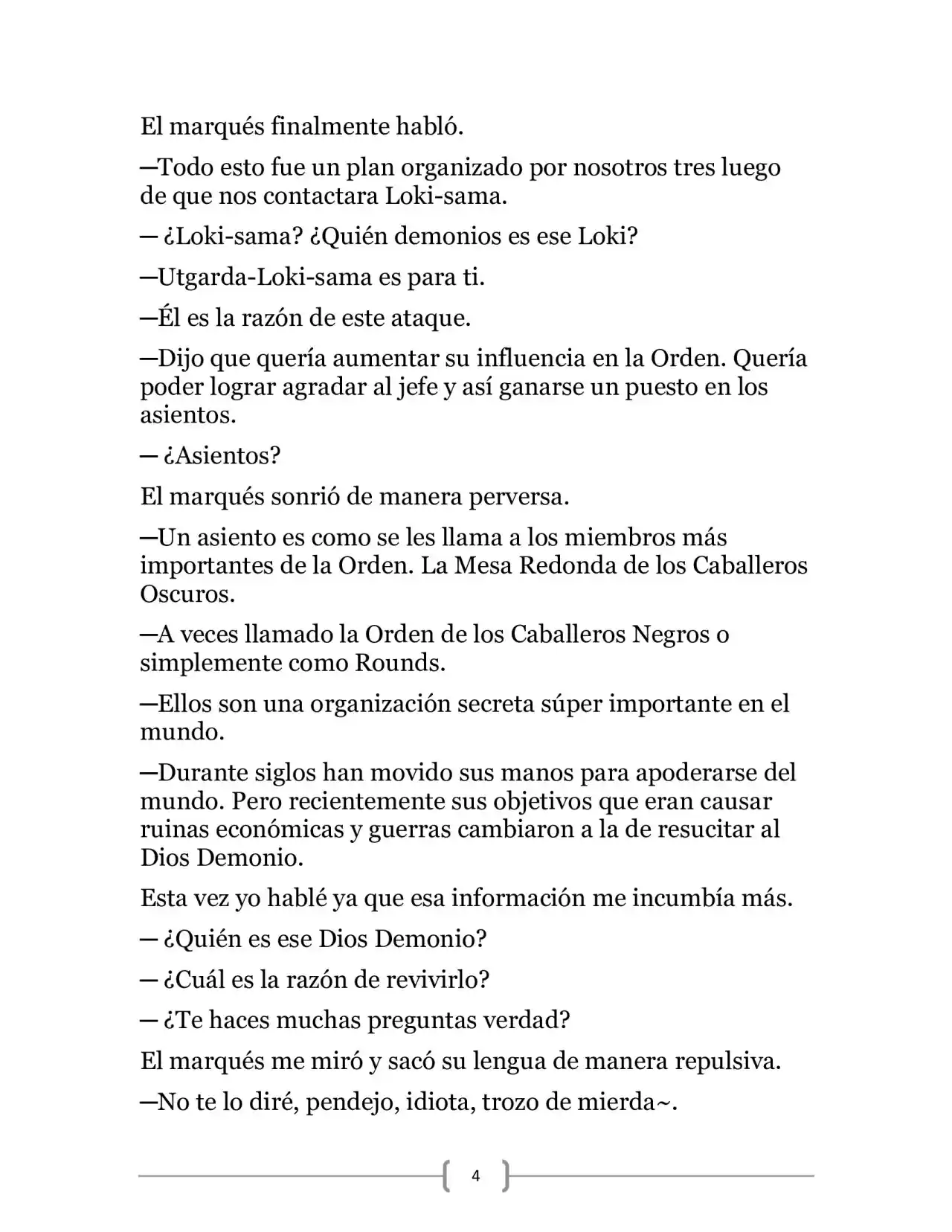 La Heroica Aventura Del Héroe Negro (Novela) - Capítulo 7 - Página 4 - LectorTMOo