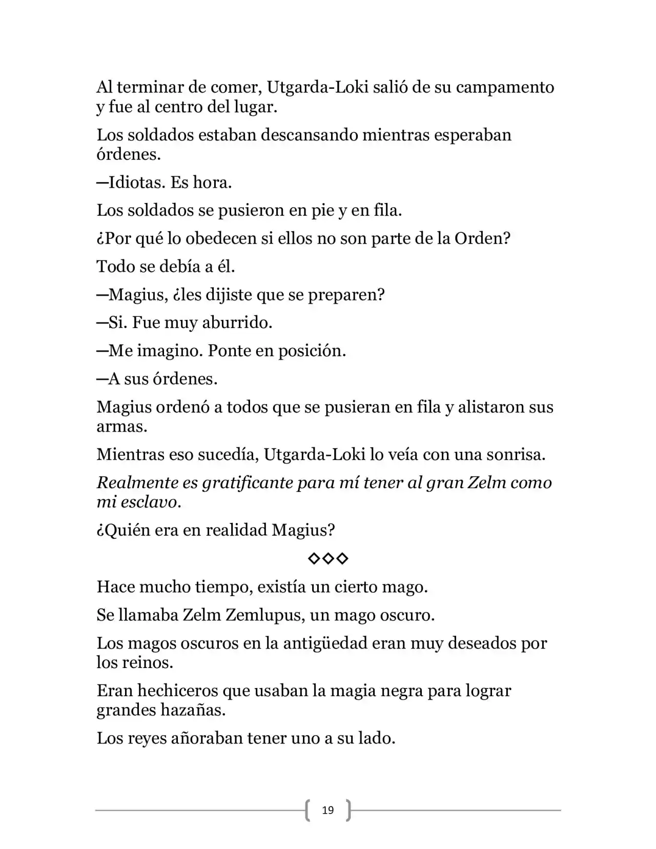 La Heroica Aventura Del Héroe Negro (Novela) - Capítulo 7 - Página 19 - LectorTMOo