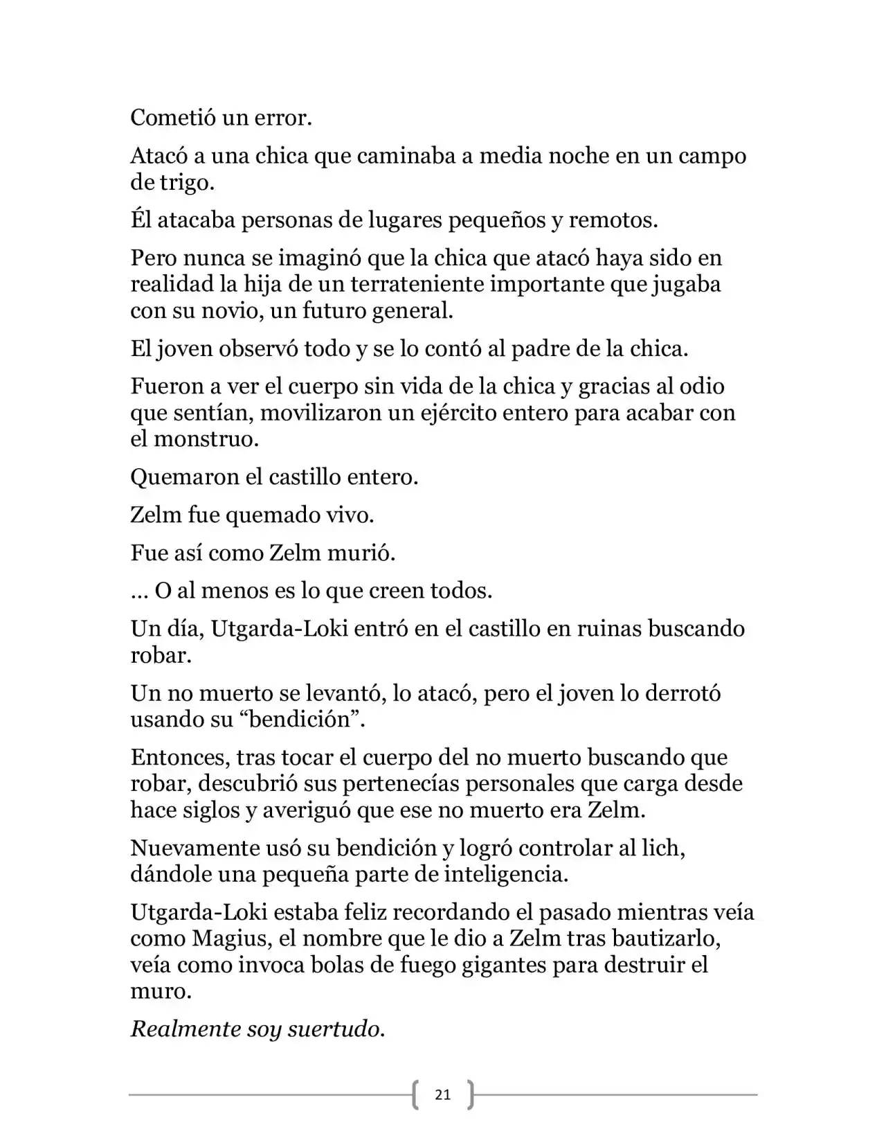La Heroica Aventura Del Héroe Negro (Novela) - Capítulo 7 - Página 21 - LectorTMOo
