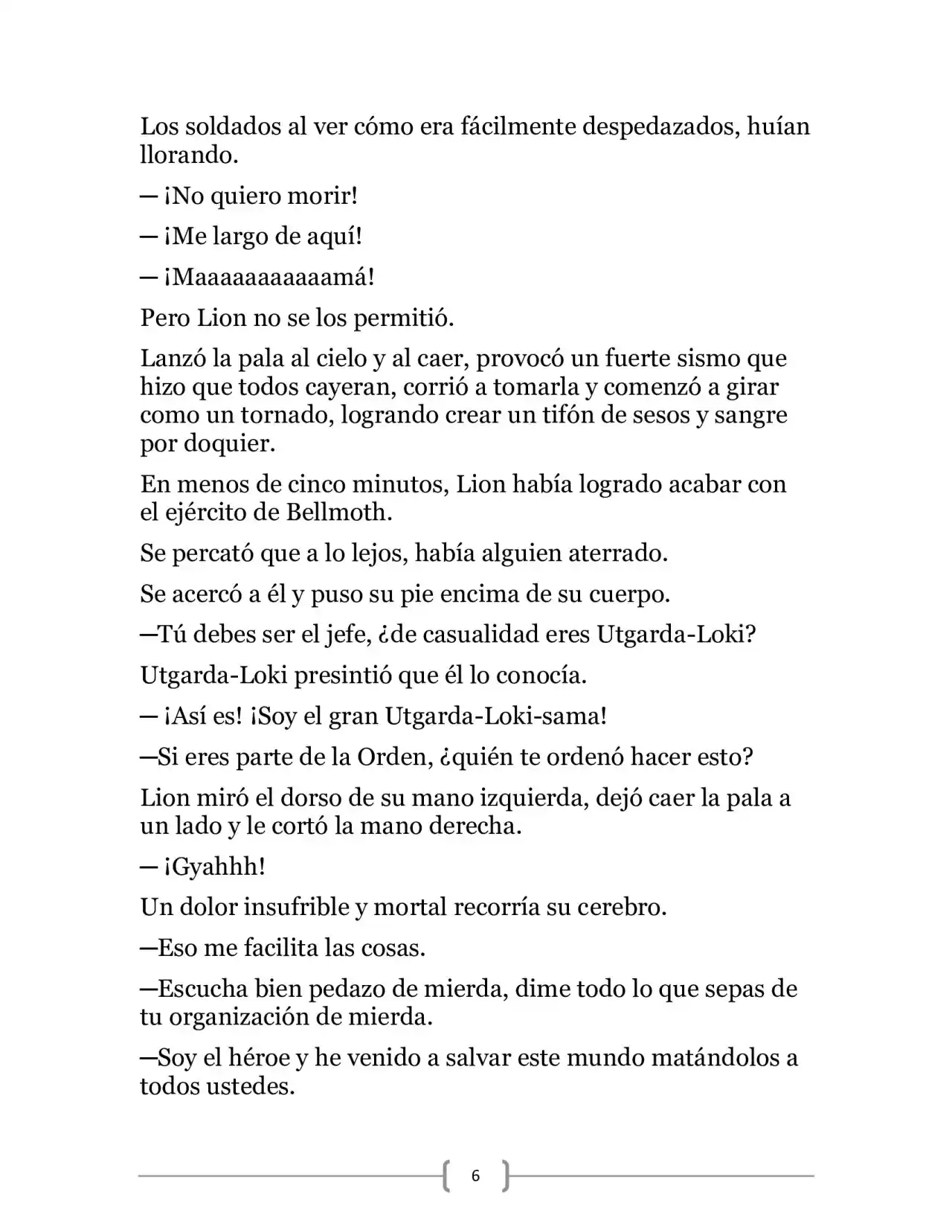 La Heroica Aventura Del Héroe Negro (Novela) - Capítulo 8 - Página 6 - LectorTMOo