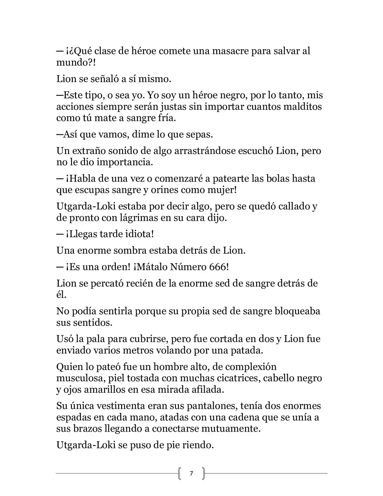 La Heroica Aventura Del Héroe Negro (Novela) - Capítulo 8 - Página 7 - LectorTMOo