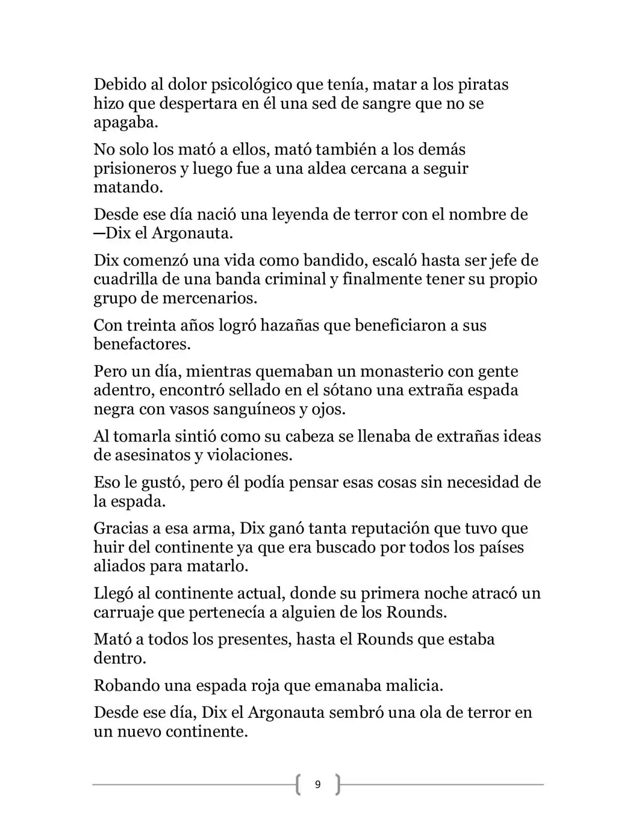La Heroica Aventura Del Héroe Negro (Novela) - Capítulo 8 - Página 9 - LectorTMOo