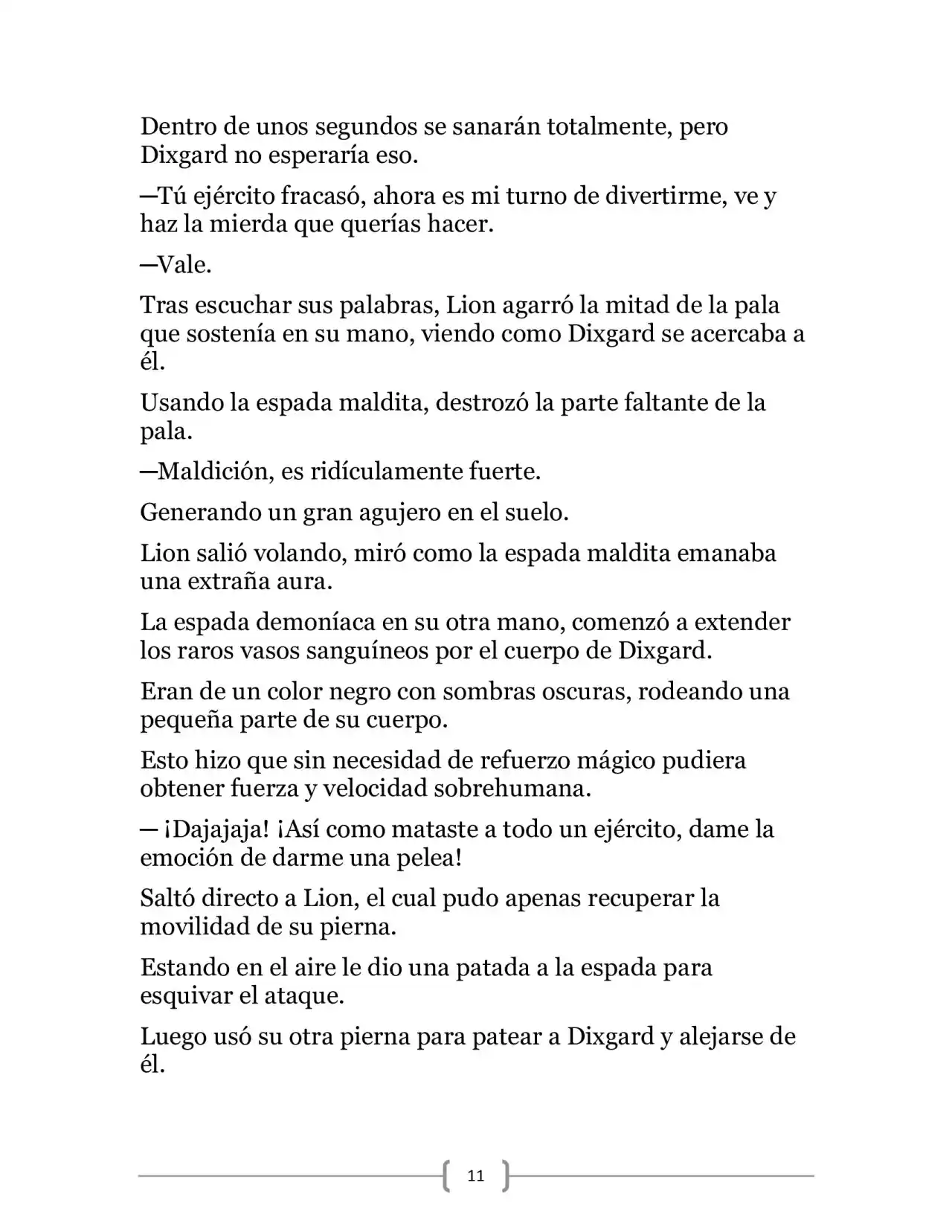 La Heroica Aventura Del Héroe Negro (Novela) - Capítulo 8 - Página 11 - LectorTMOo