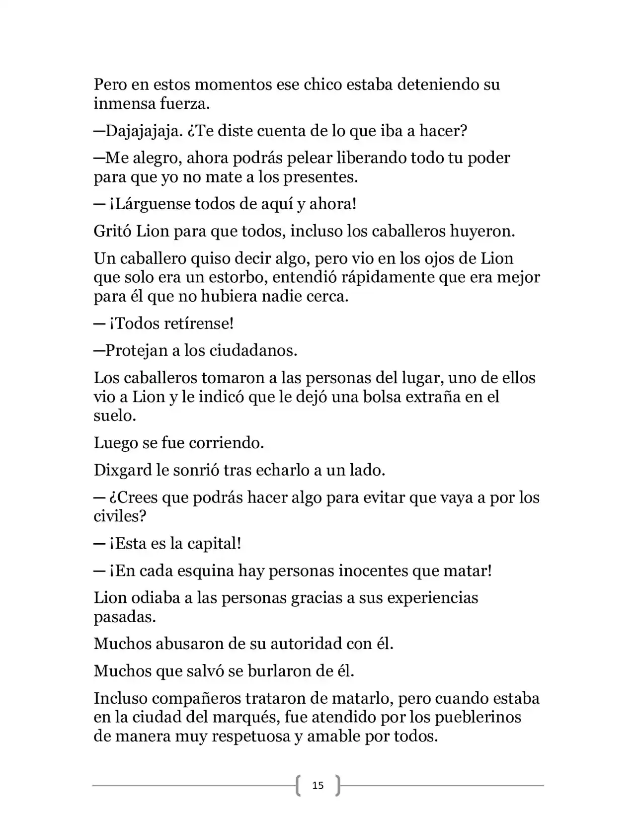 La Heroica Aventura Del Héroe Negro (Novela) - Capítulo 8 - Página 15 - LectorTMOo